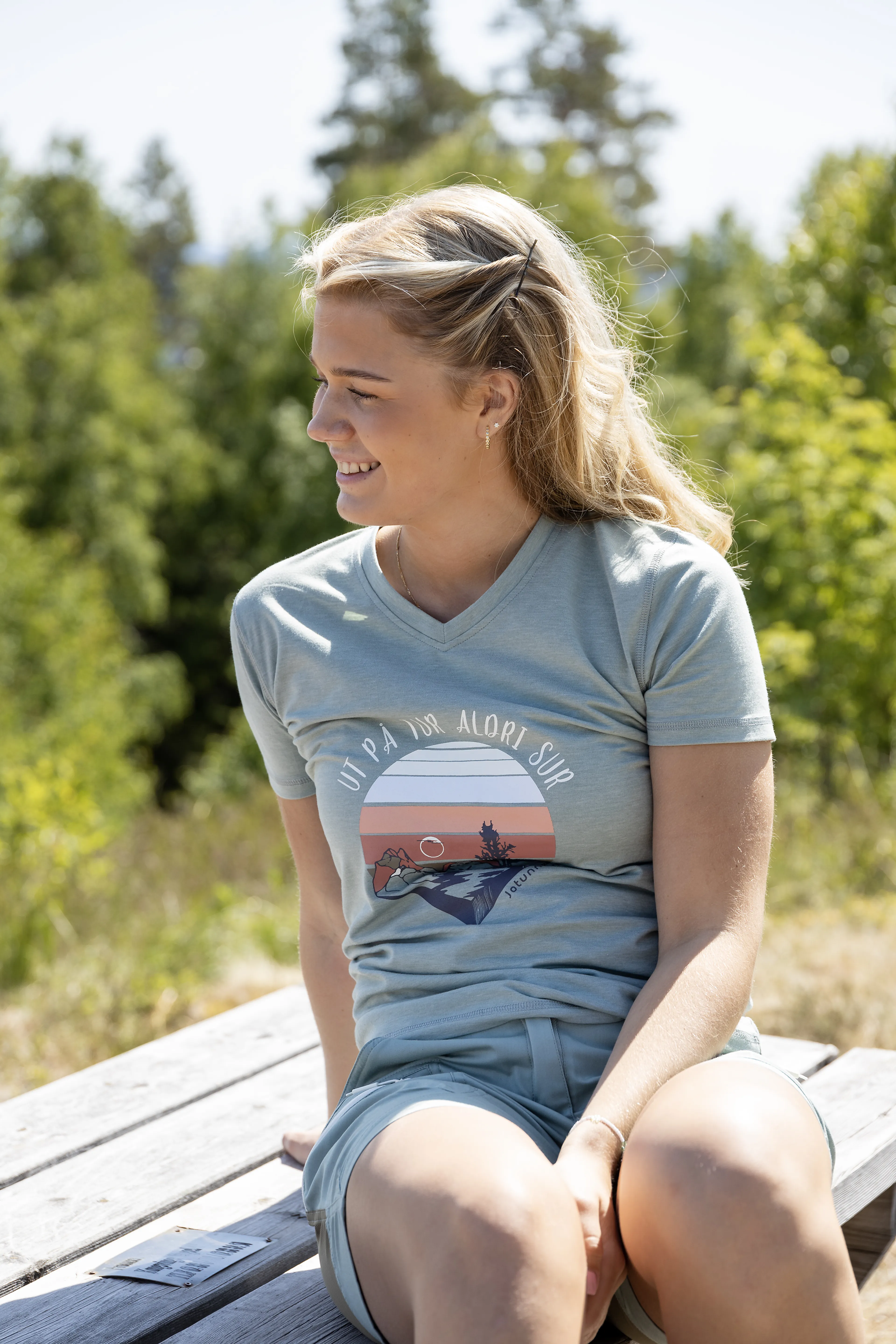 Varde T-skjorte med print dame