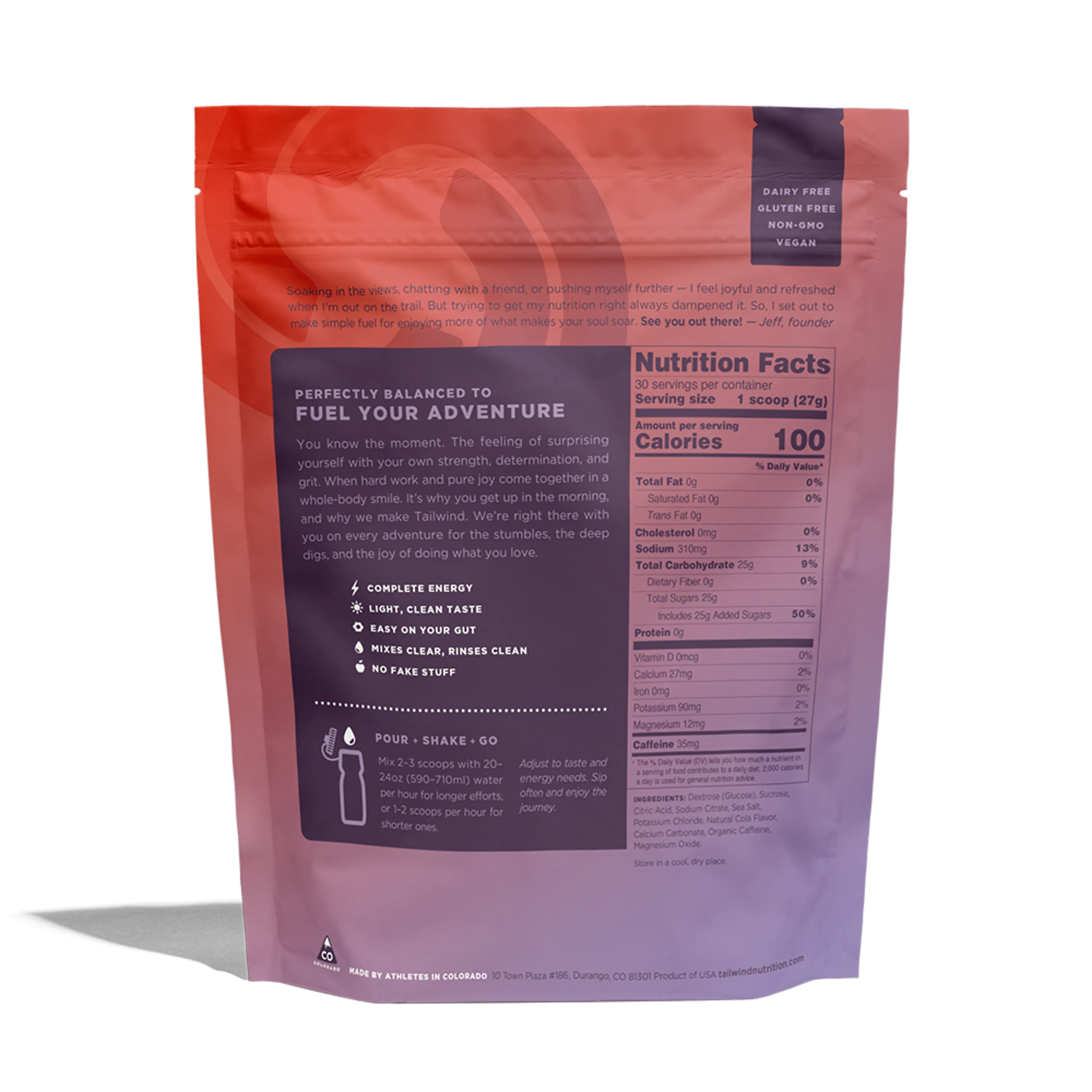 Endurance Fuel Cola Medium med koffein