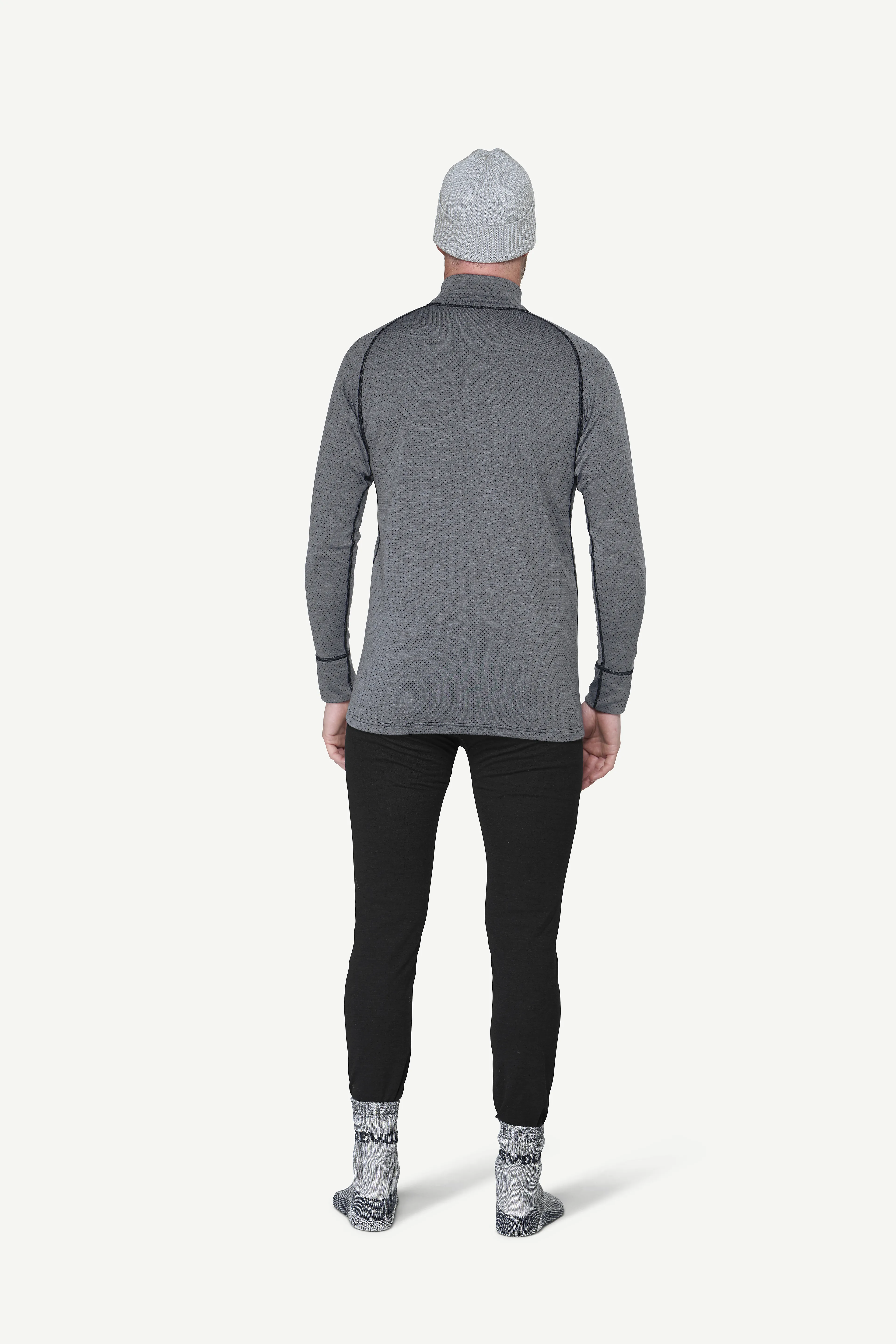 DUO ACTIVE MERINO 205 Z.NECK MAN