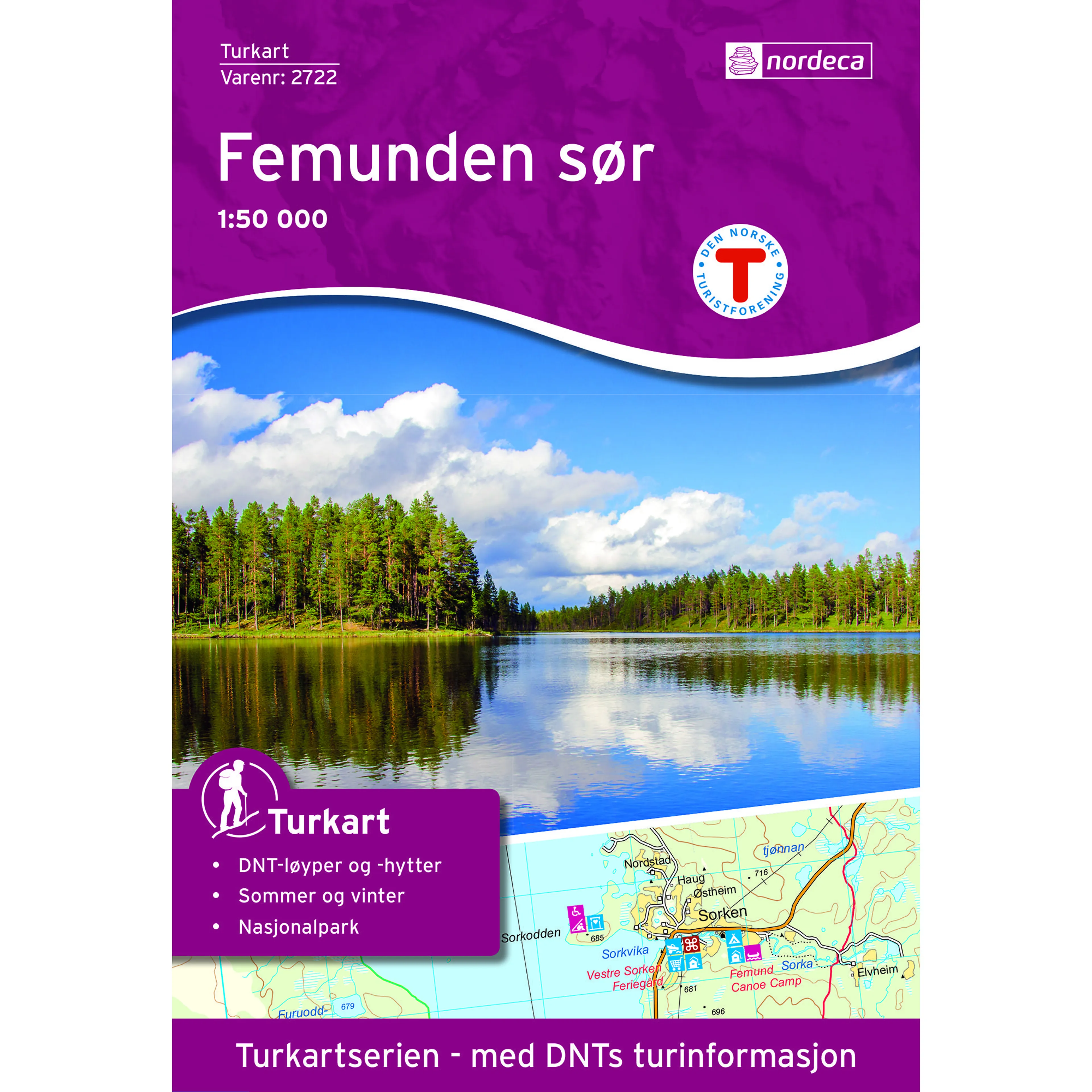 FEMUNDEN SØR 1:50 000