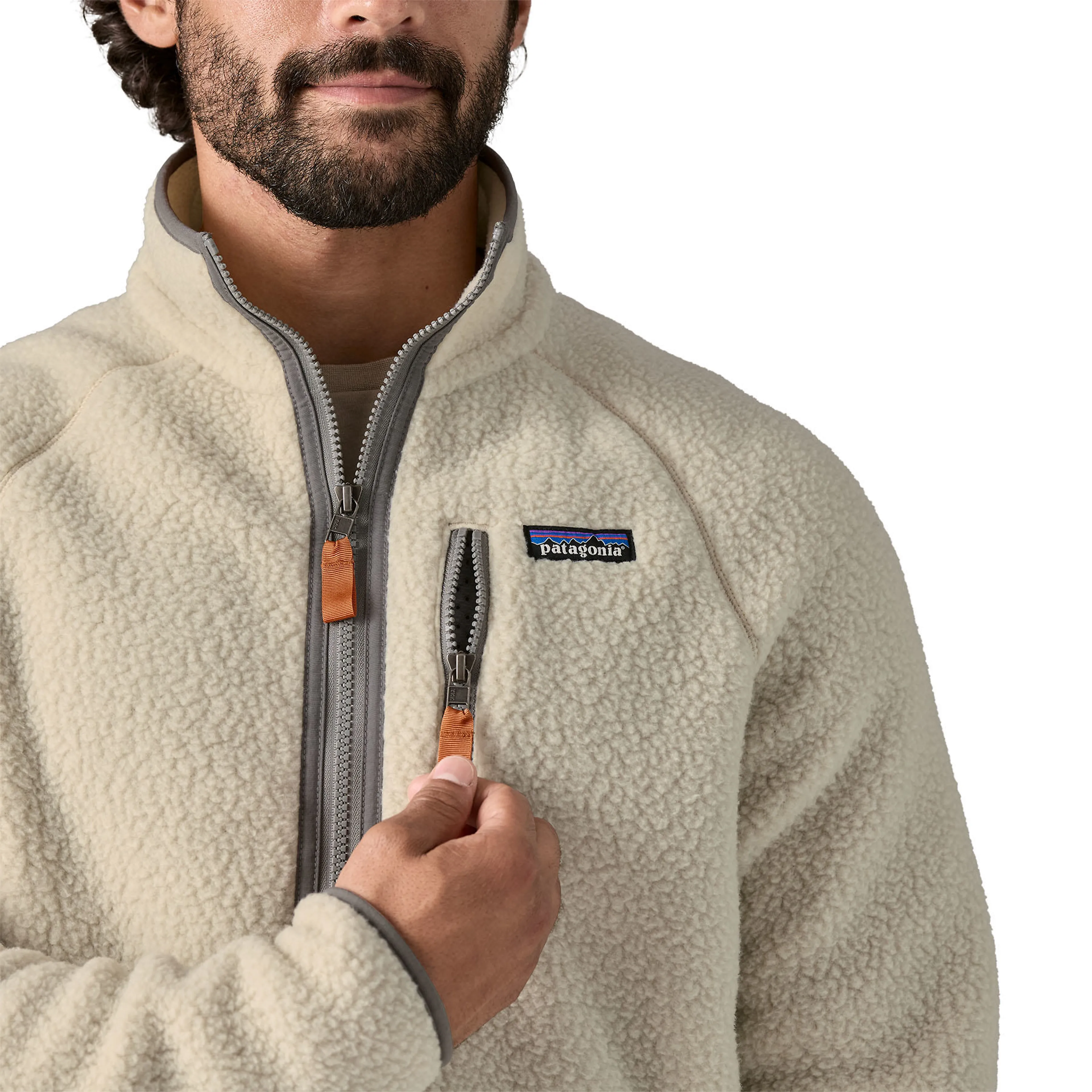 Retro Fleece Jakke herre