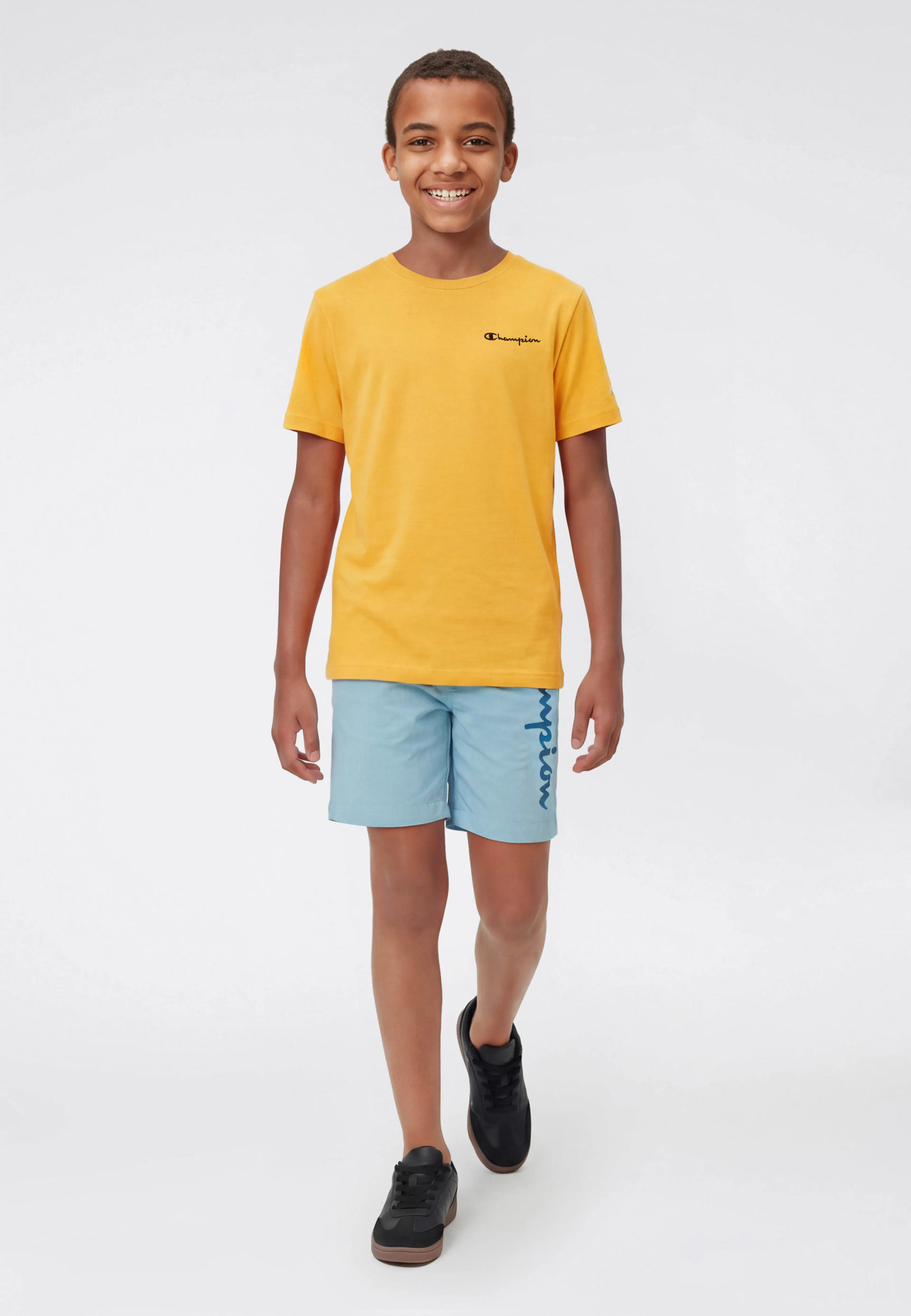 Boys' beach shorts with big Logo