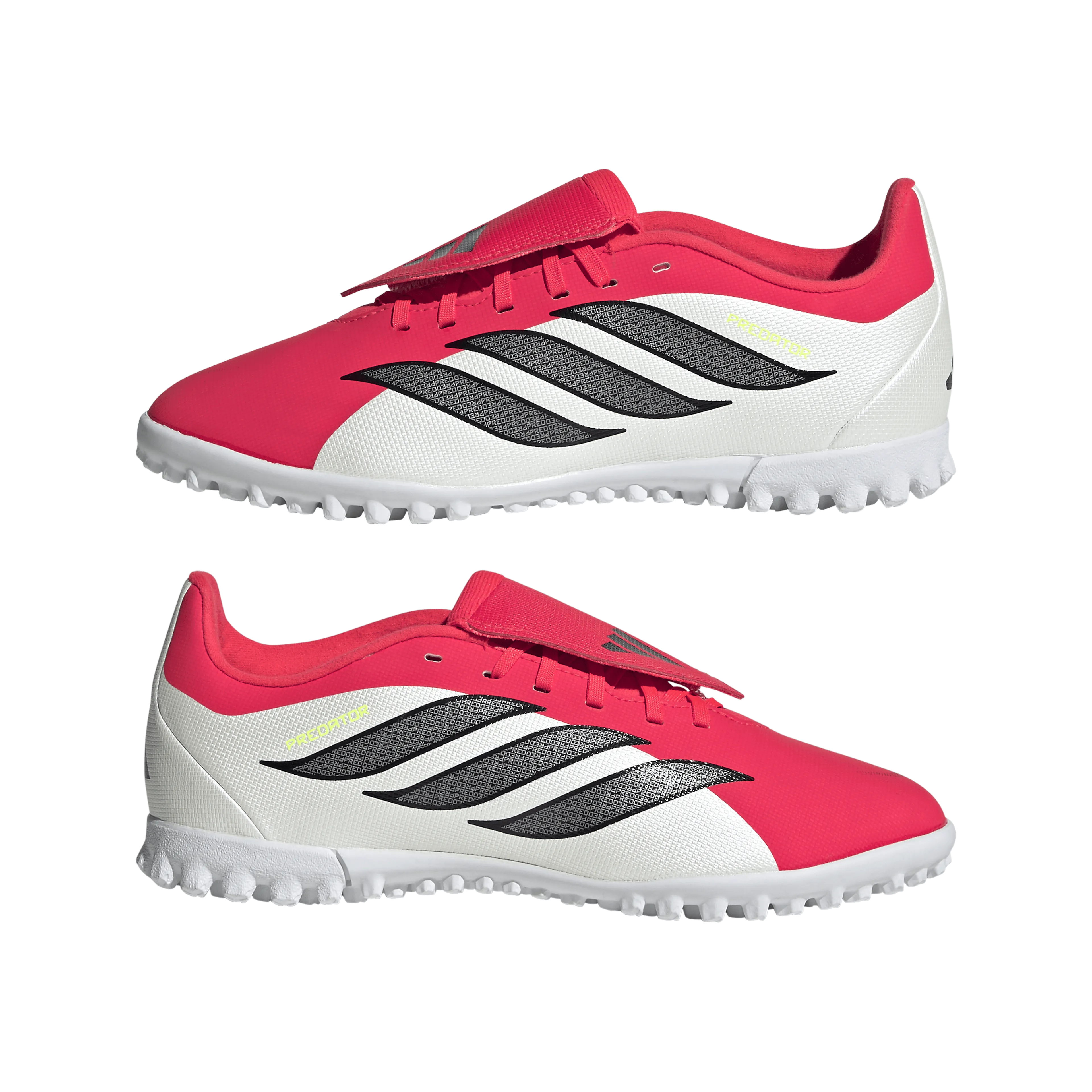 PREDATOR CLUB Fold-Over Tongue Turf Fotballsko Grus/Kunstgress Barn