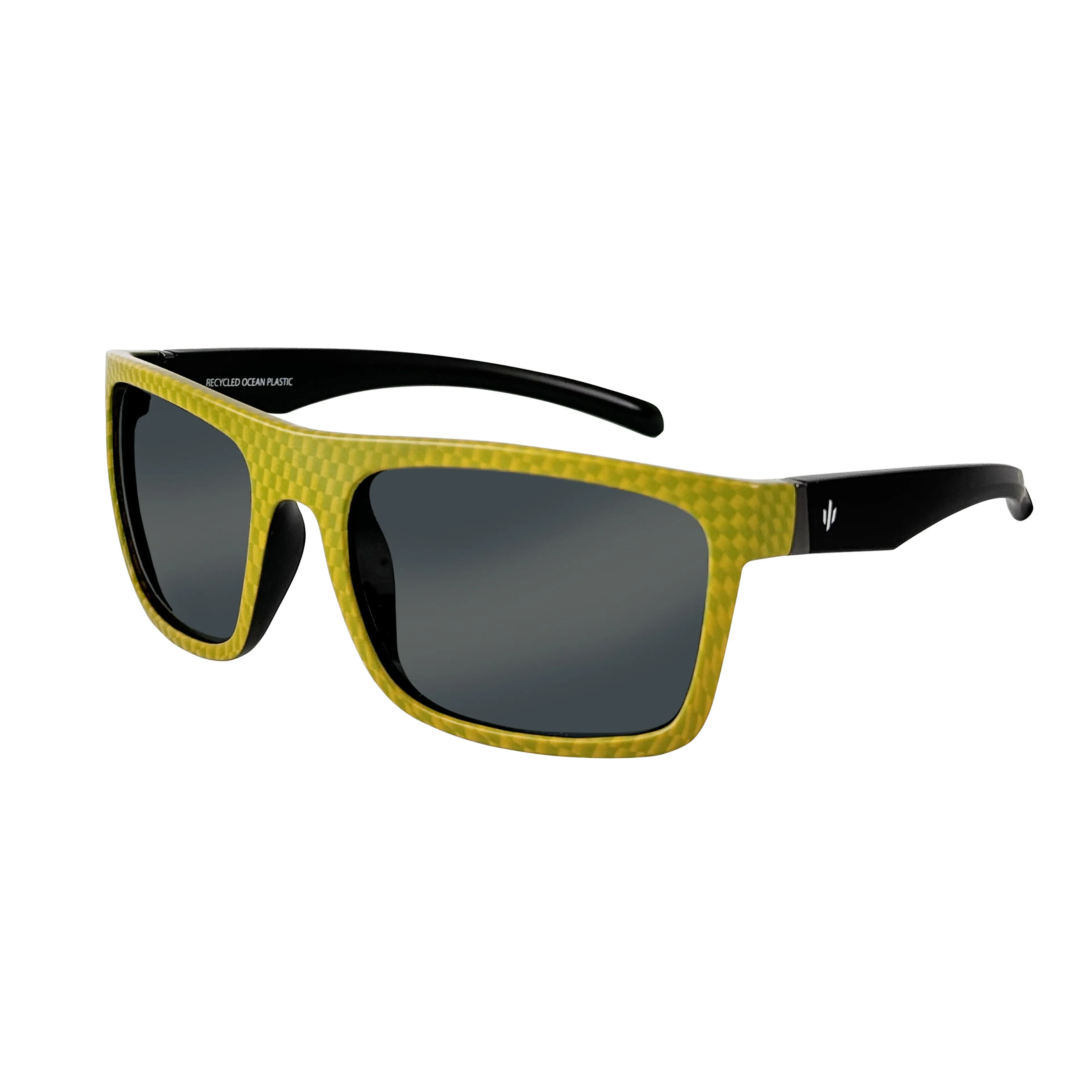 S IV MYS SOLBRILLER OCEANPLASTIC MATTE BLACK/CARBON YELLOW