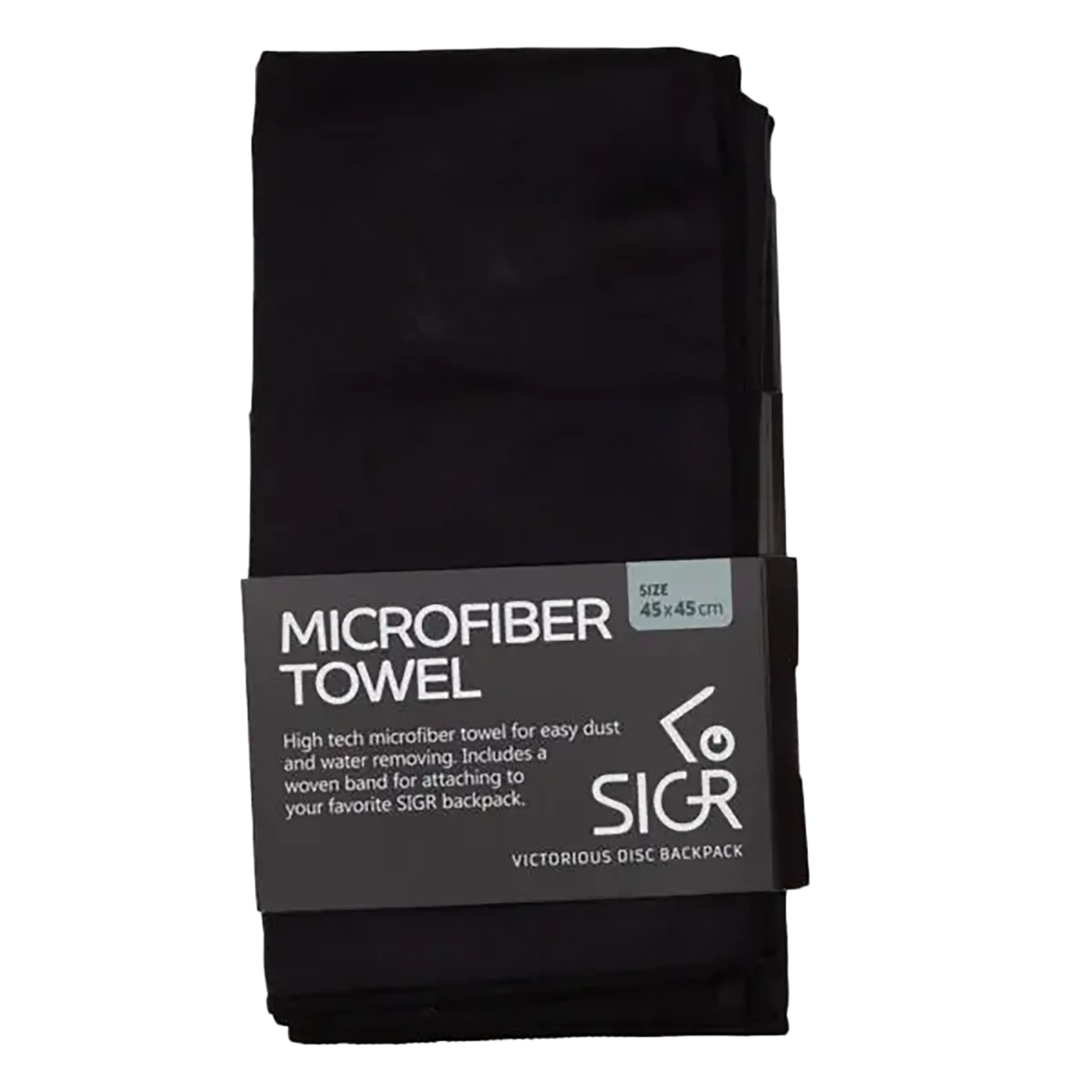 SIGR Microfiber Towel Black