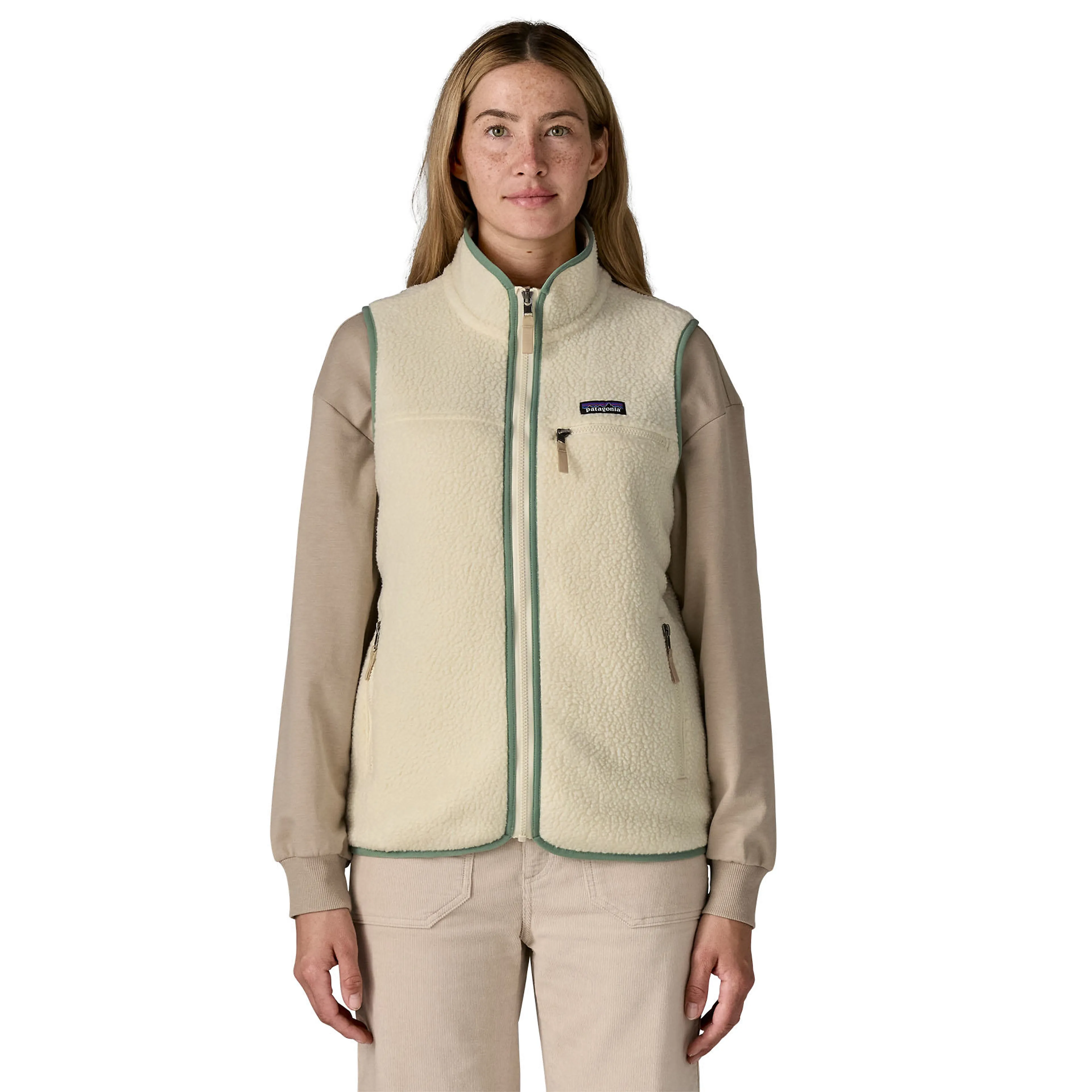 Retro Fleece Vest Dame