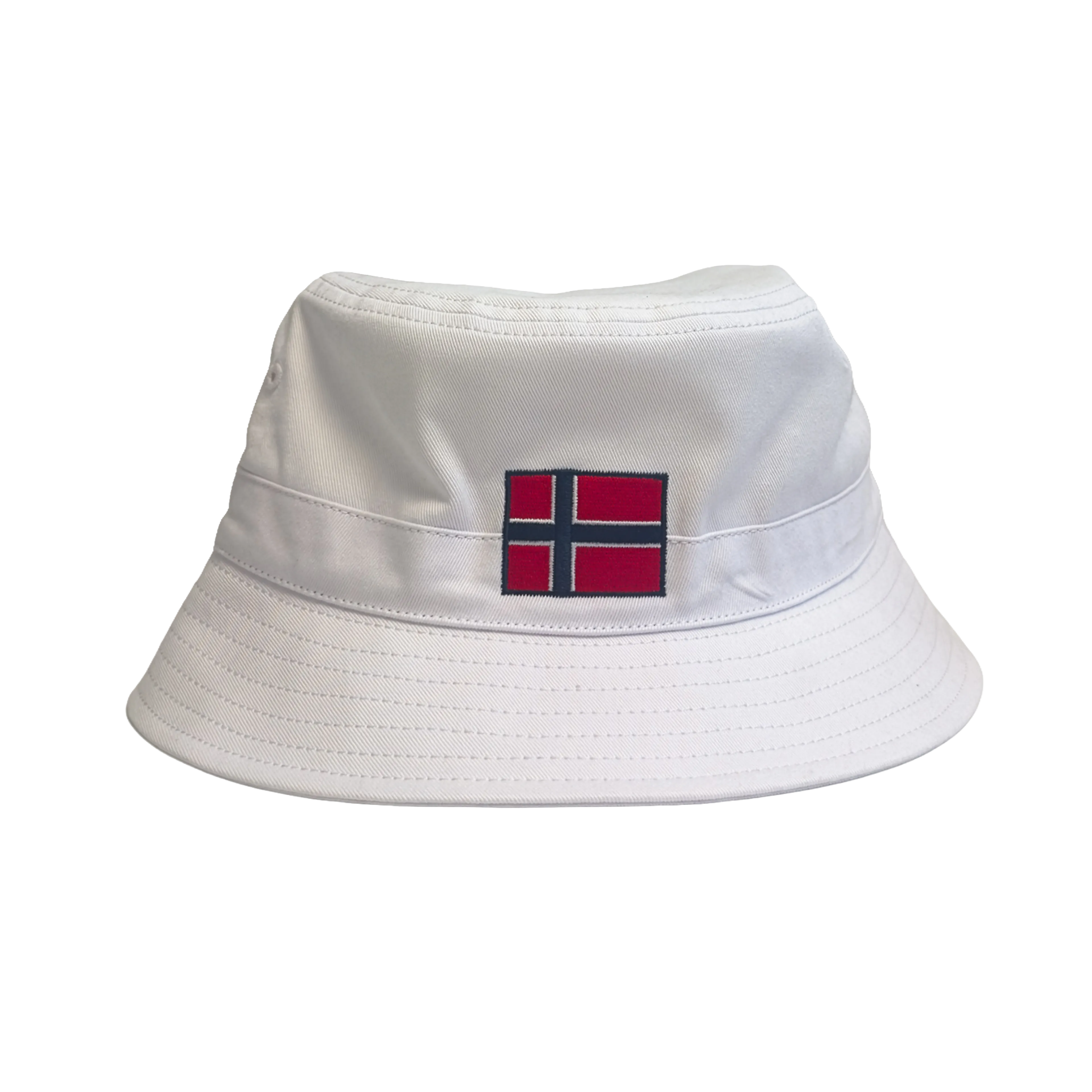Bøttehatt NORGE hvit