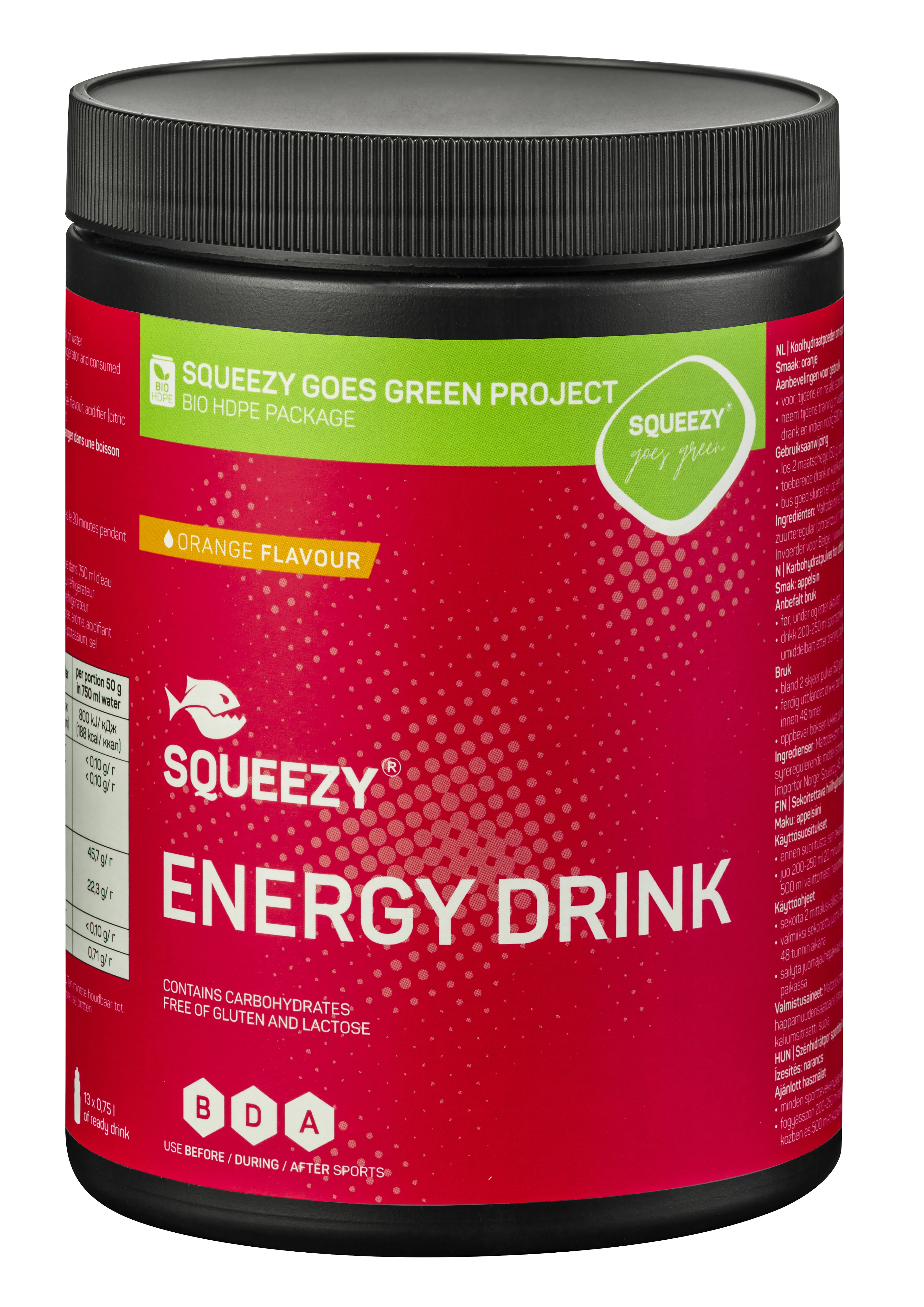 Energy Drink Appelsin 650 g