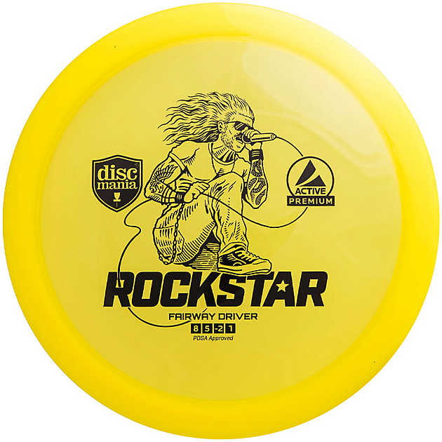 Active Premium Driver Rockstar Yellow, driver frisbeegolf Yellow
