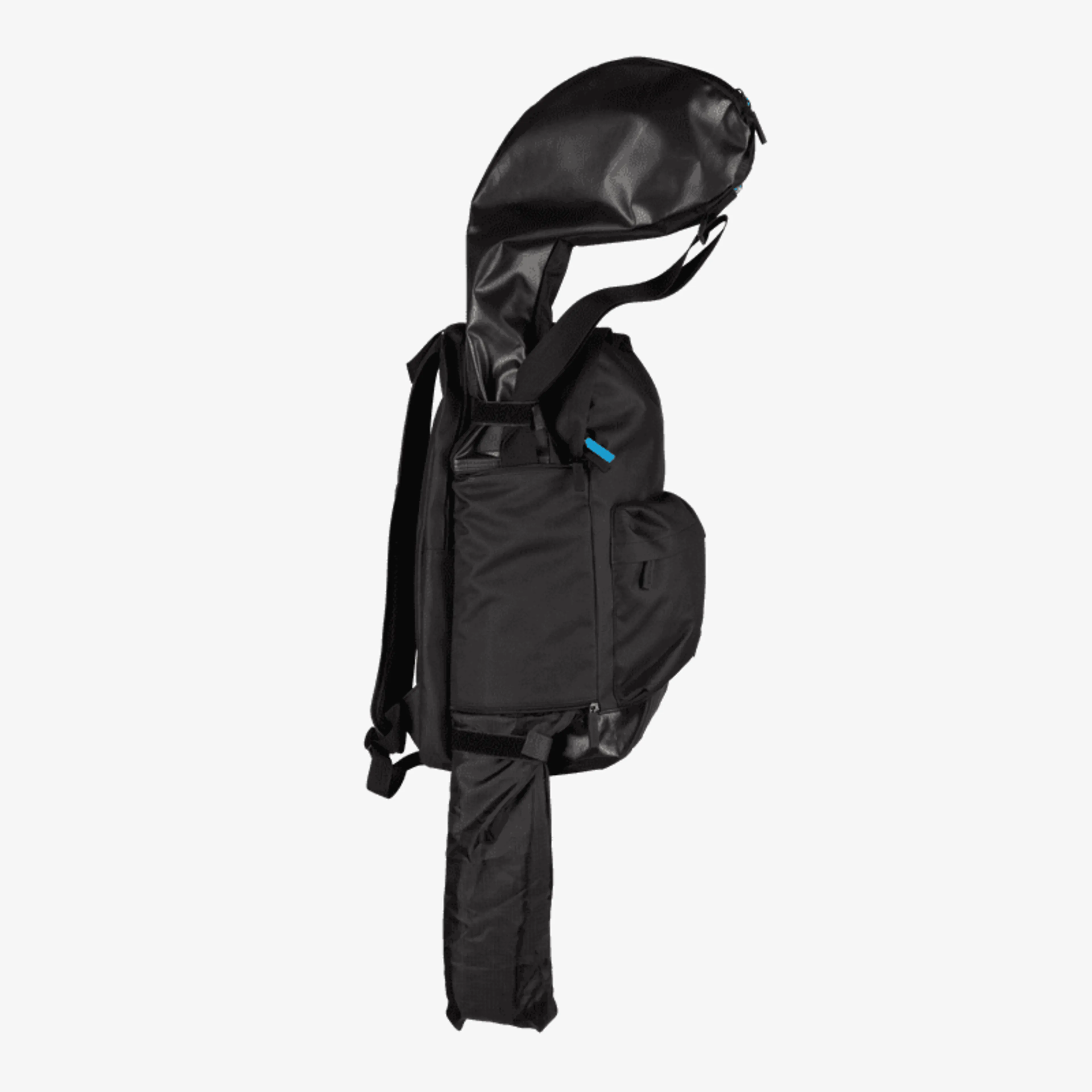 Backpack with stick holder