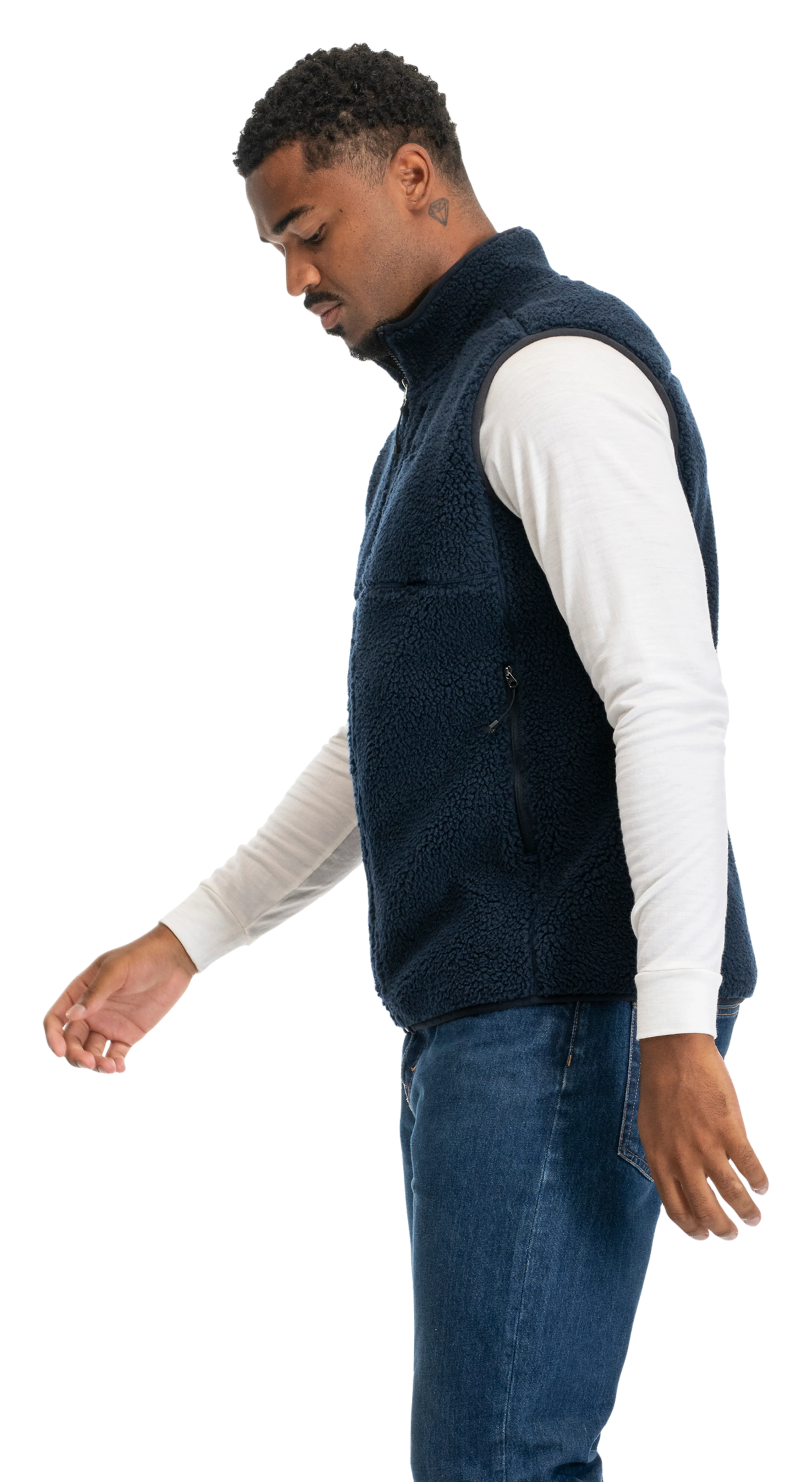 Lunnan Pile Fleece Vest Men