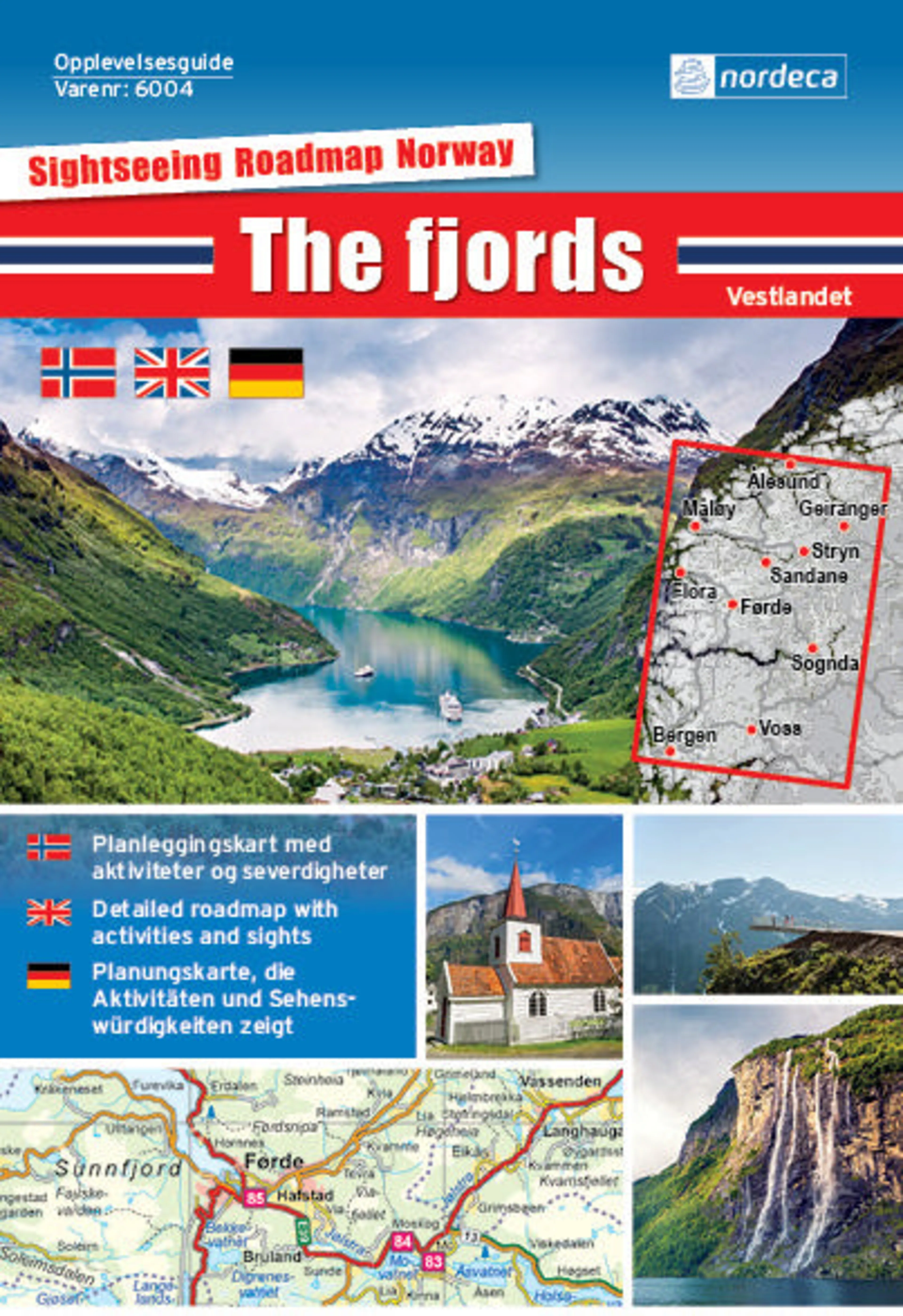 OPPLEVELSESGUIDE VESTLANDET 1:250 000