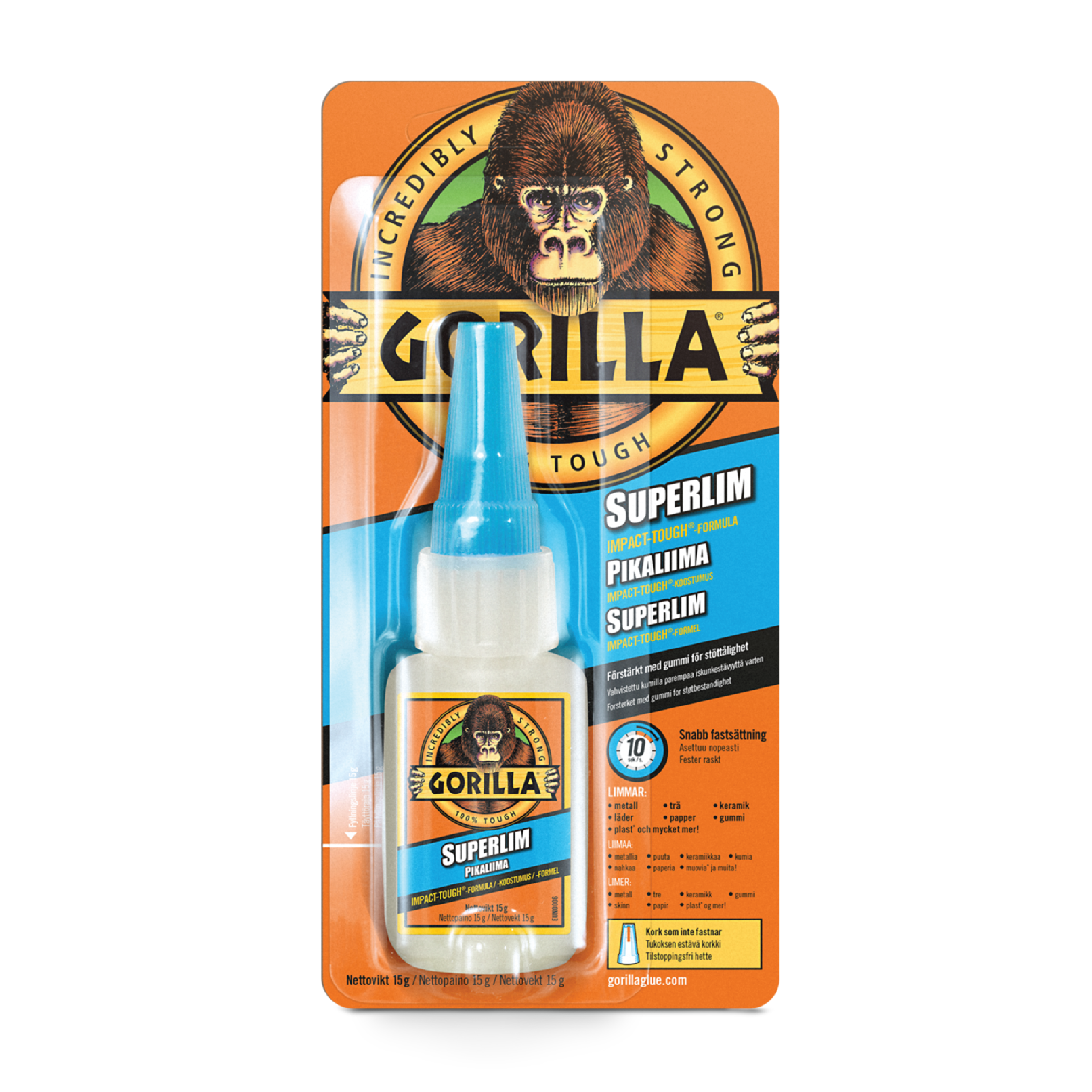Gorilla Super Glue 15 gr.