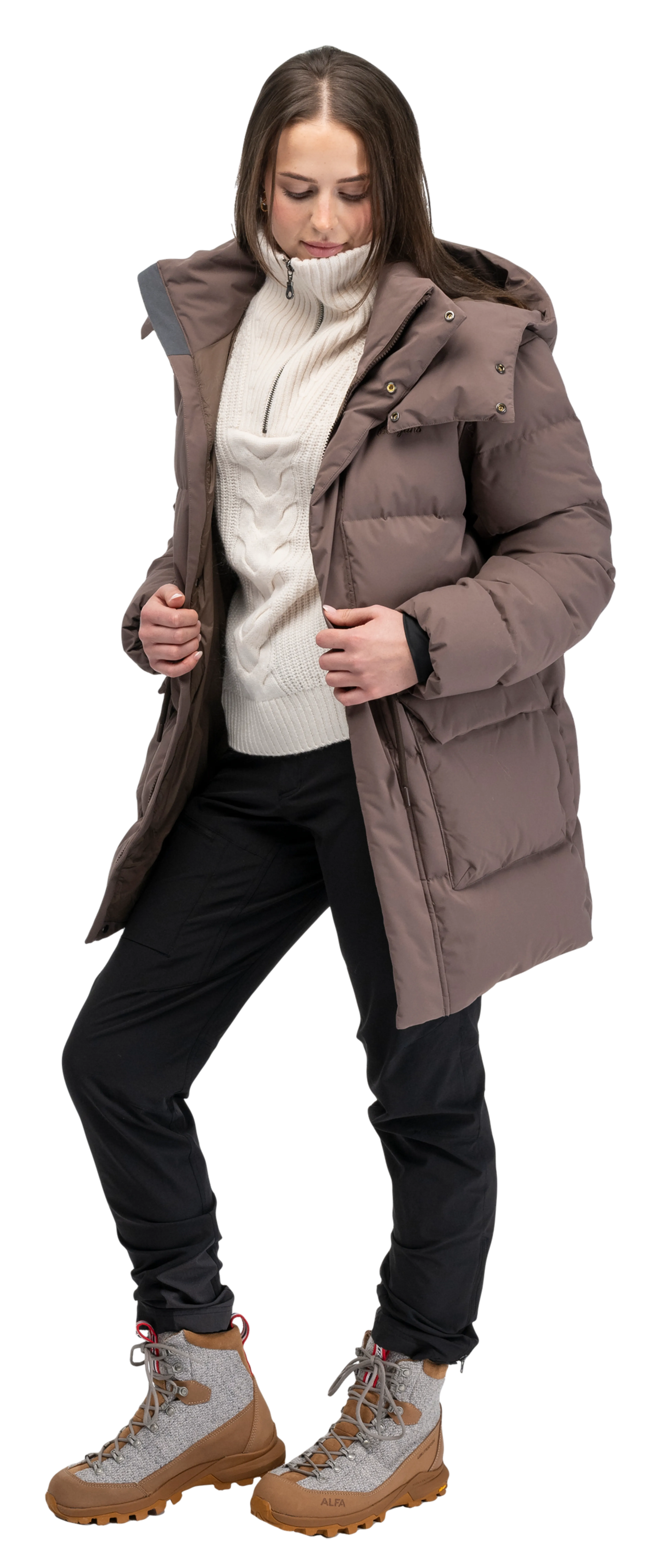 Milde Knitted Wool Half Zip Women