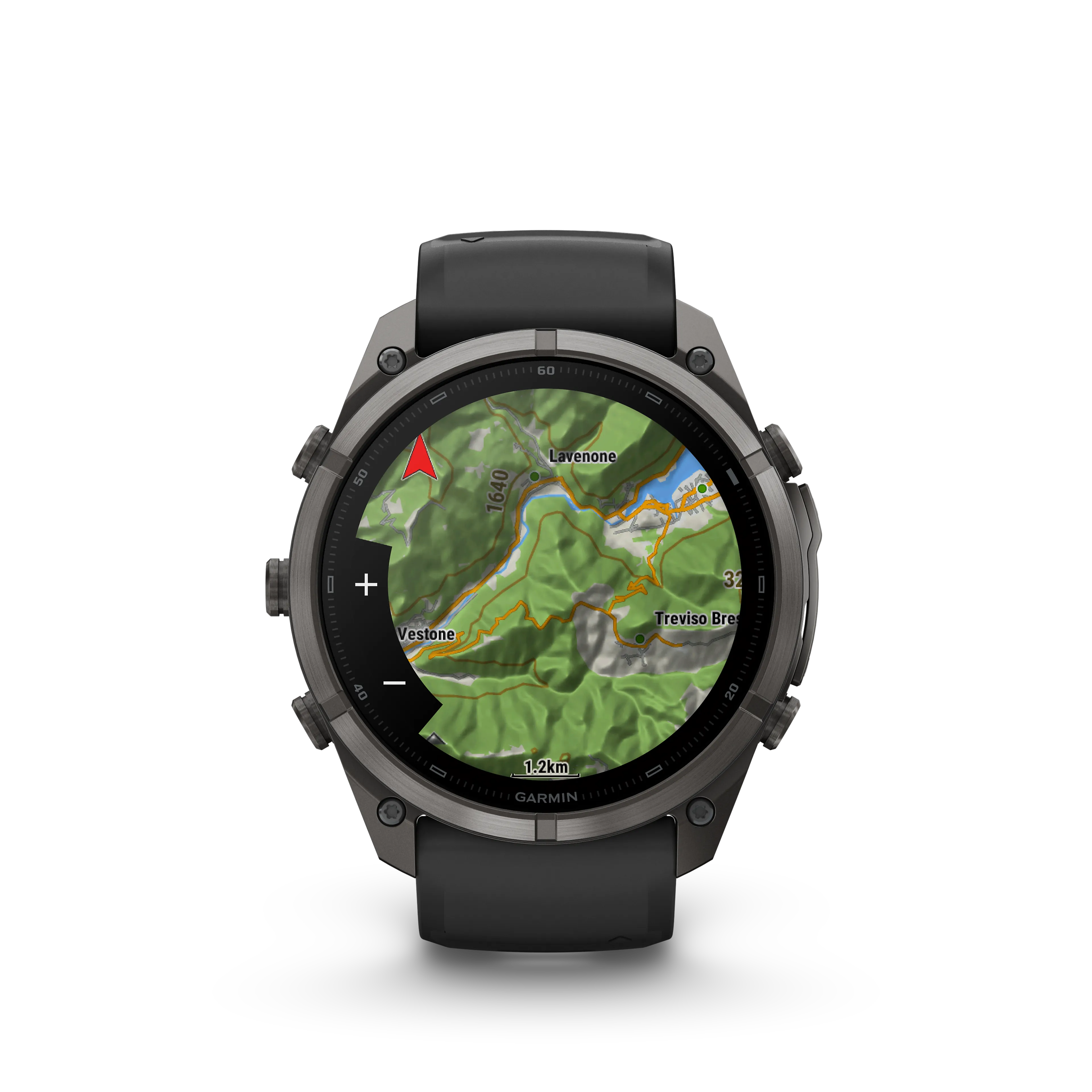 Fenix 9 Pro  inReach, 51 mm, Carbon gray DLC titanium with black/pebble gray silicone band