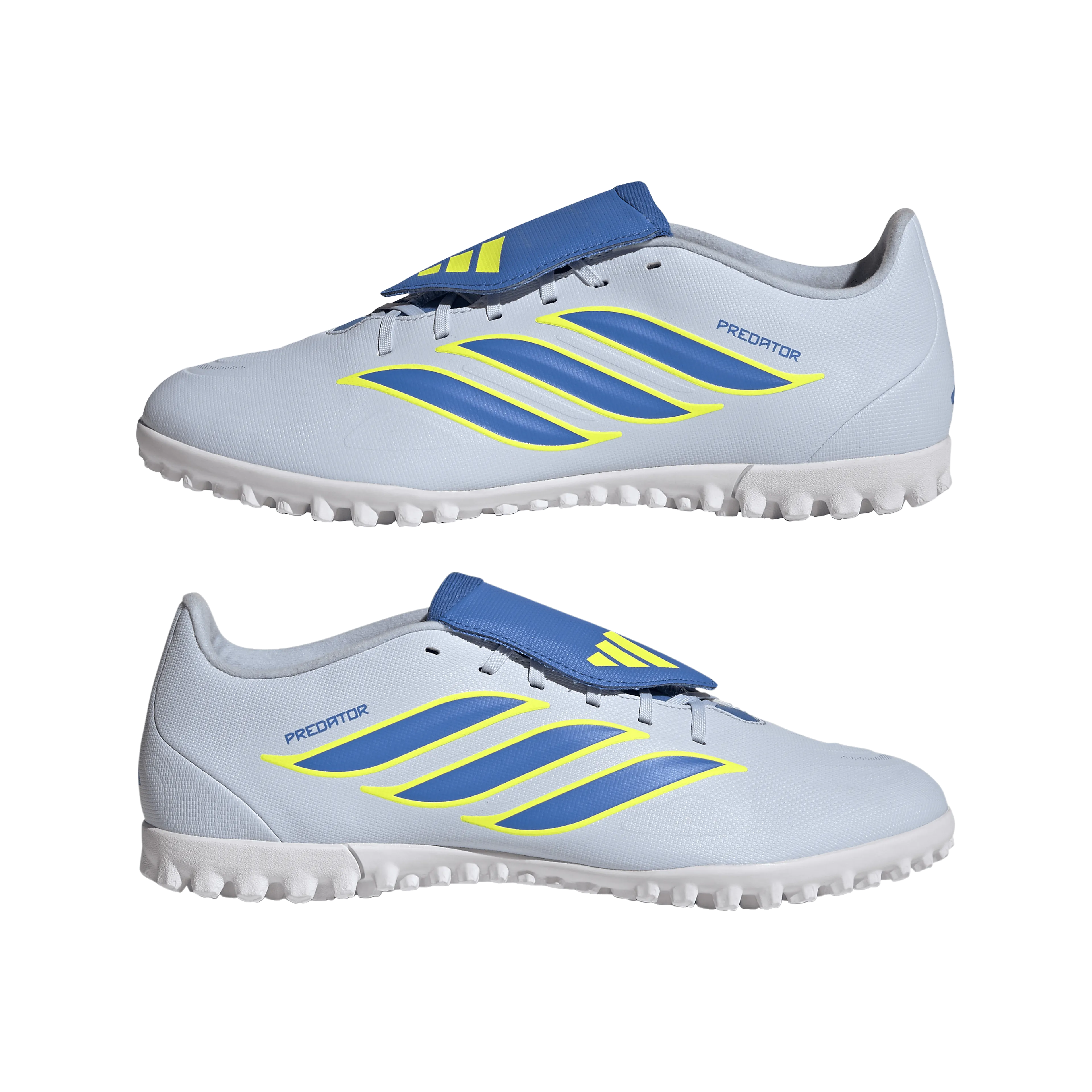 Predator Club Fold-Over Tongue Turf Fotballsko Grus/Kunstgress