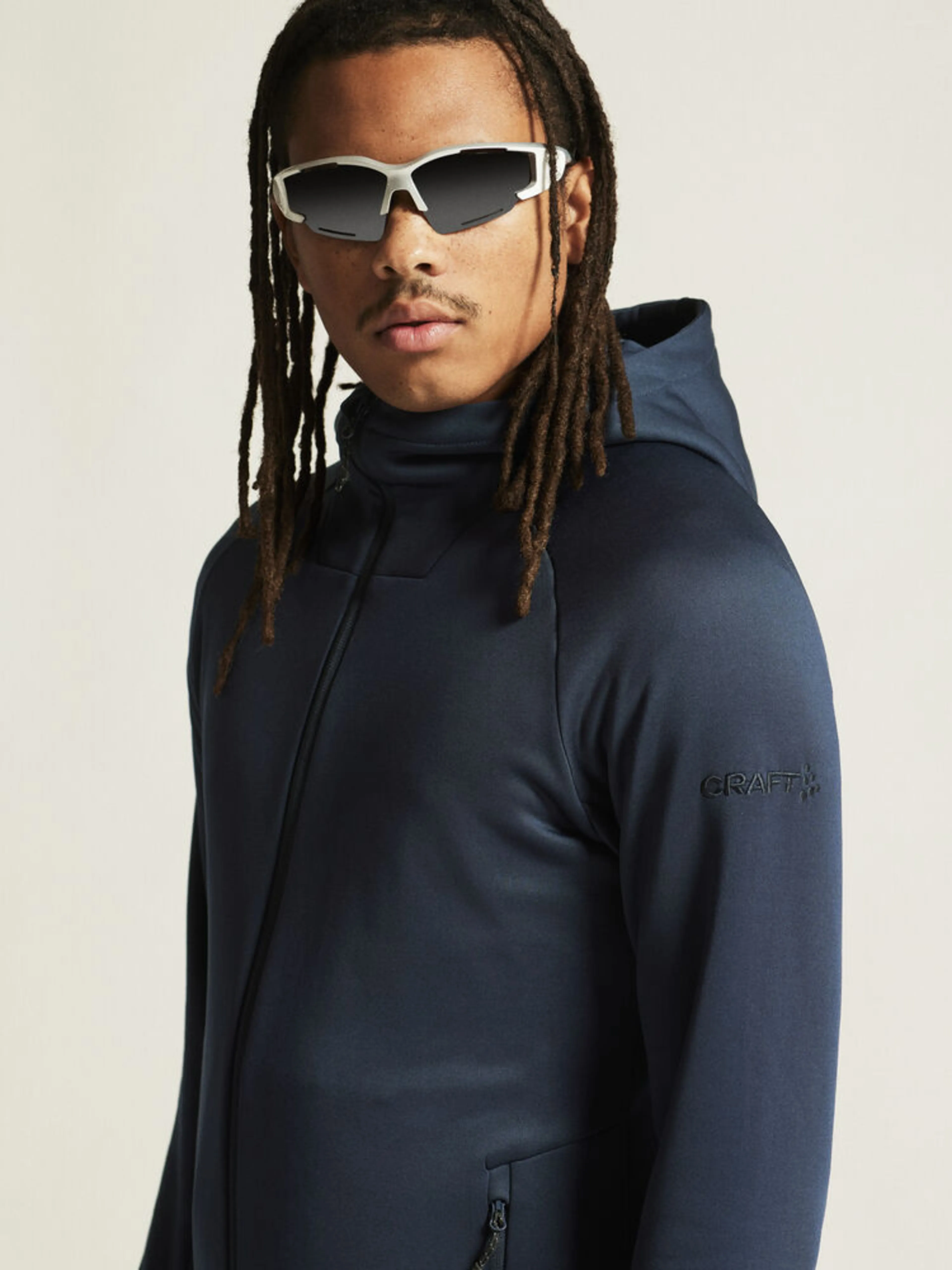Adv Explore Power Fleece Hood Jkt M