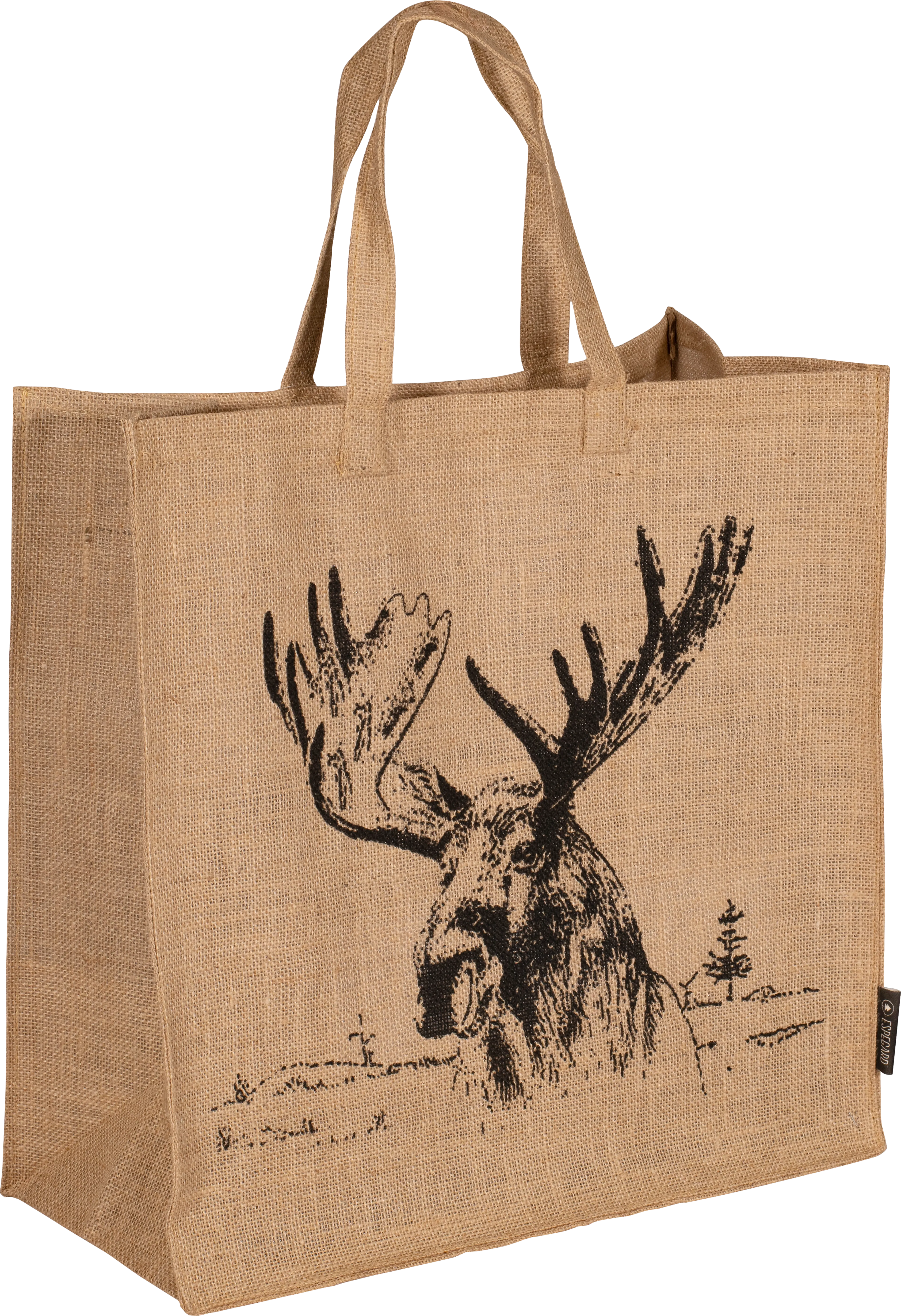 Bærebag i jute Elg
