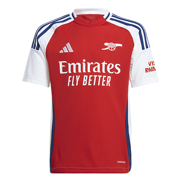 adidas Arsenal Home Jersey 2024/25, fotballdrakt, junior Better Scarlet/white