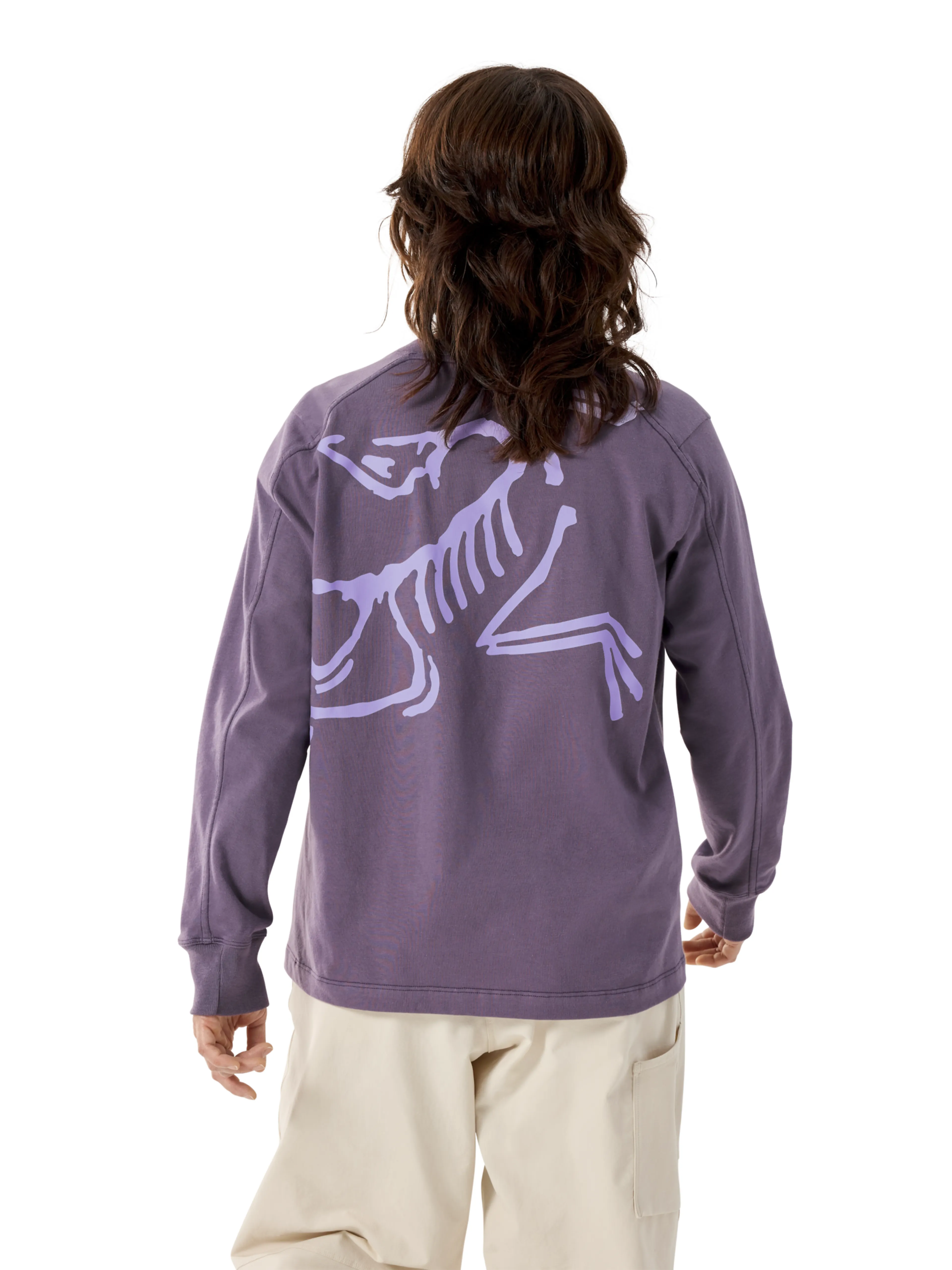 Kragg Cotton Bird Crew LS W