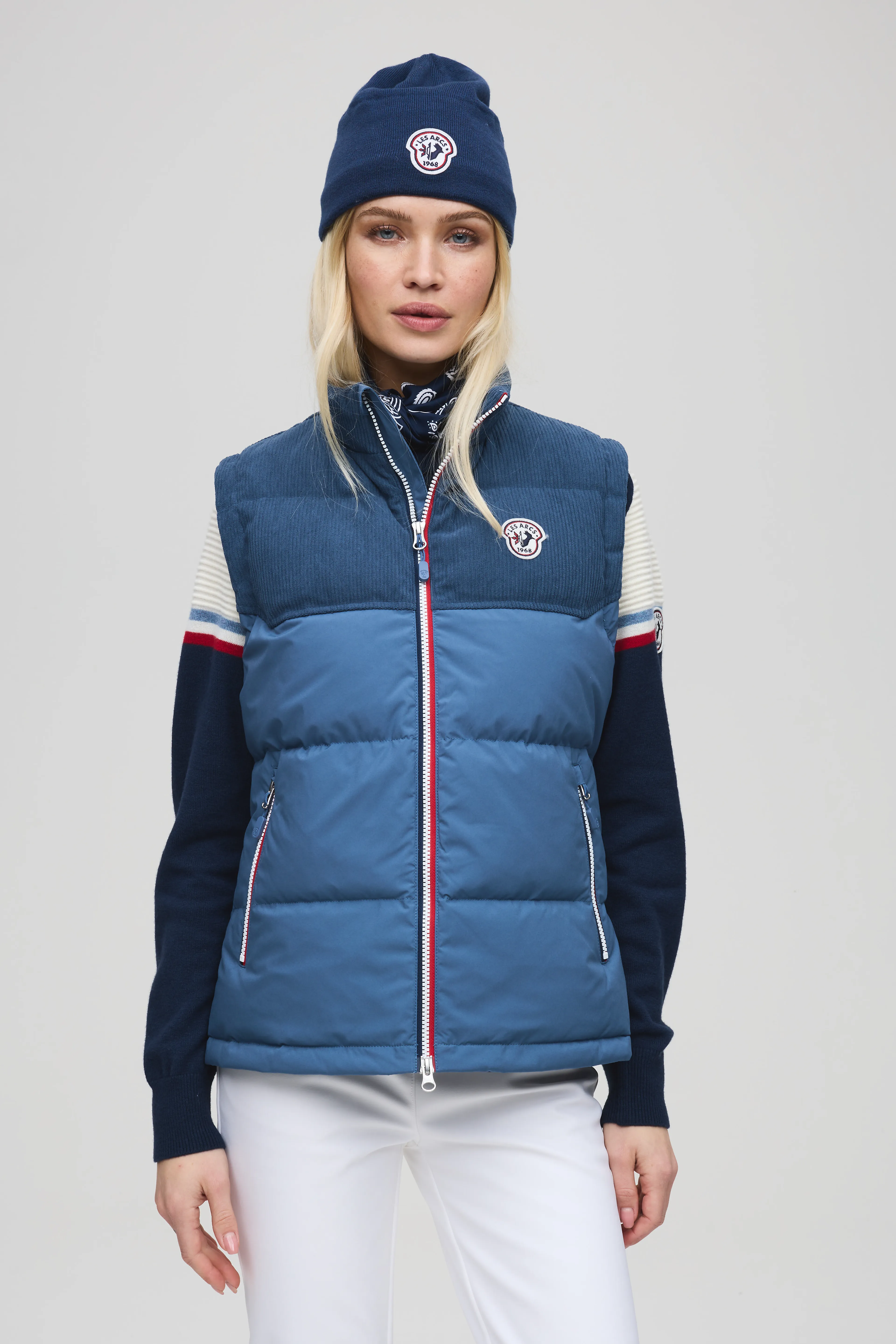 Adele cord vest W