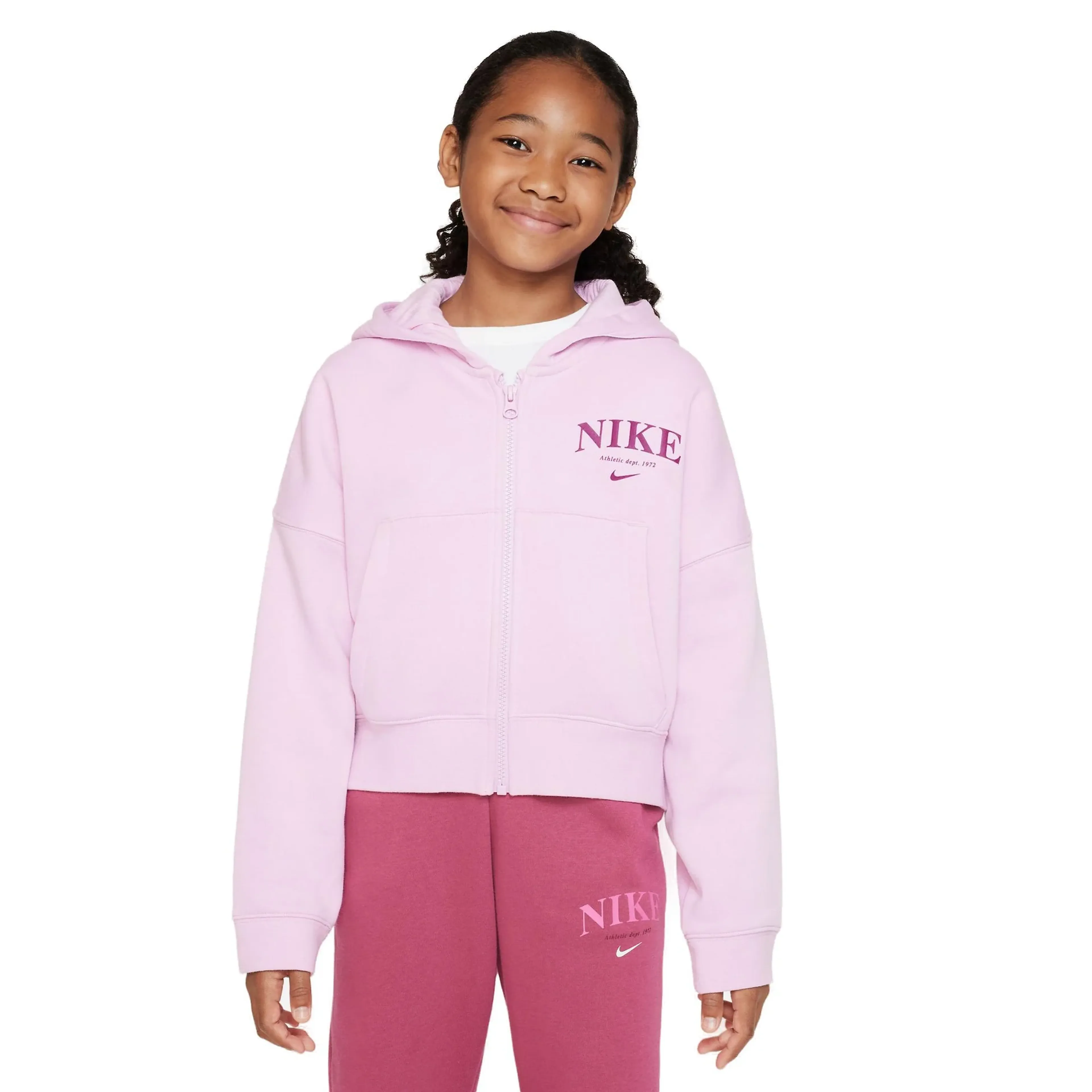 Sportswear Trend Fleece hettejakke barn/junior