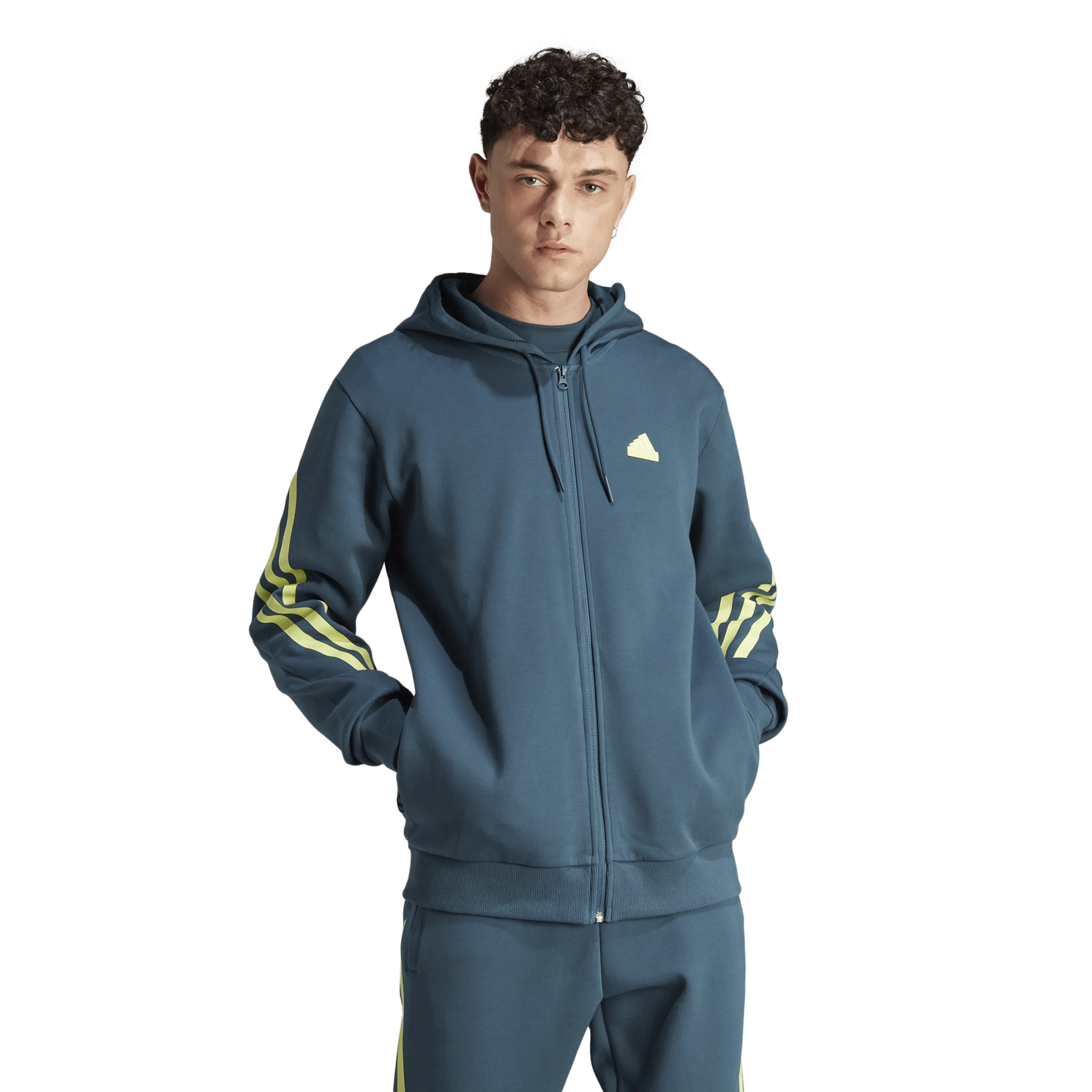Future Icons 3-Stripes Full-Zip hettejakke herre