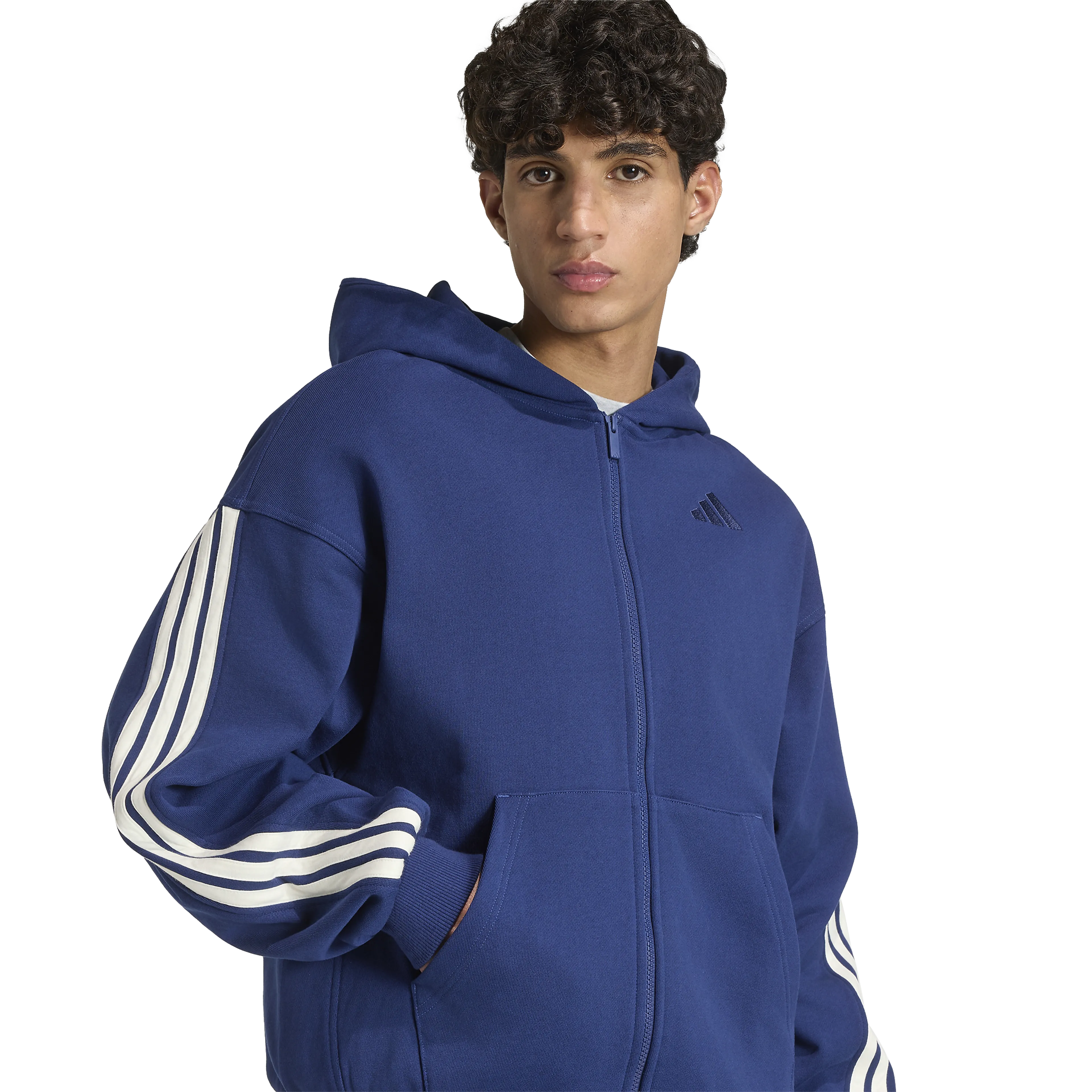 ADIDAS KIT 3-STRIPES FULL-ZIP HOODIE