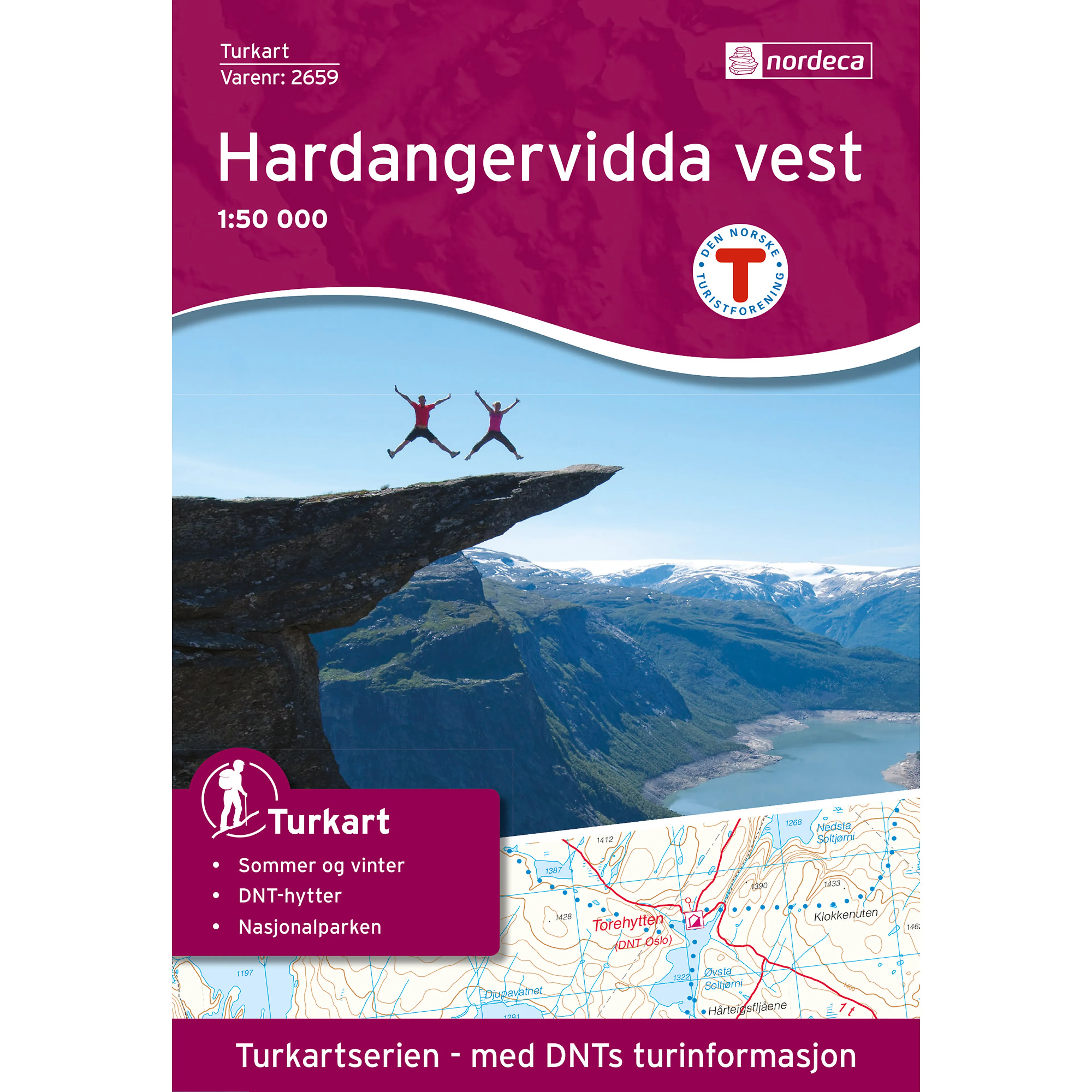 HARDANGERVIDDA VEST 1:50 000 HARDANGERVIDDA VEST 1:50 000