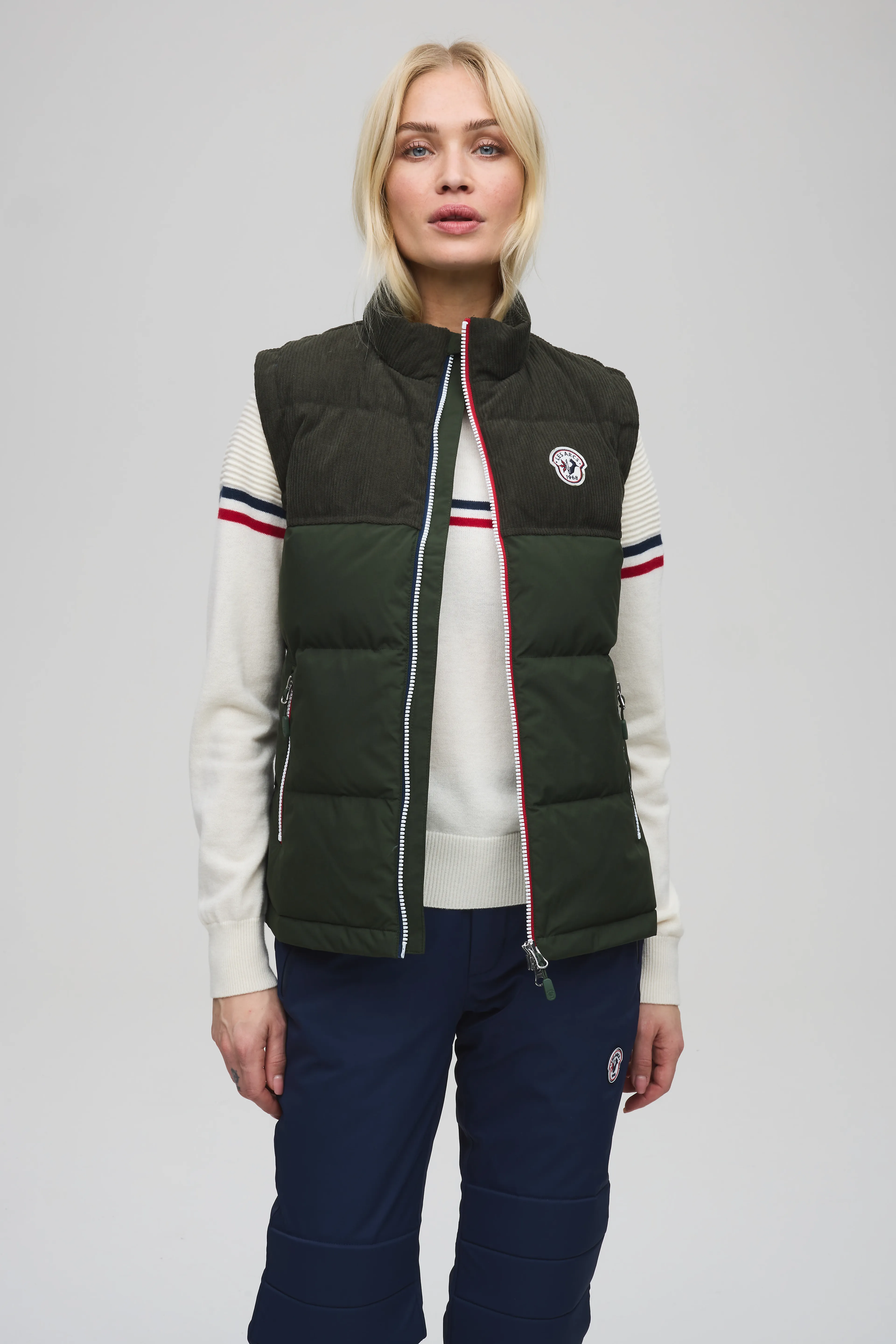 Adele cord vest W