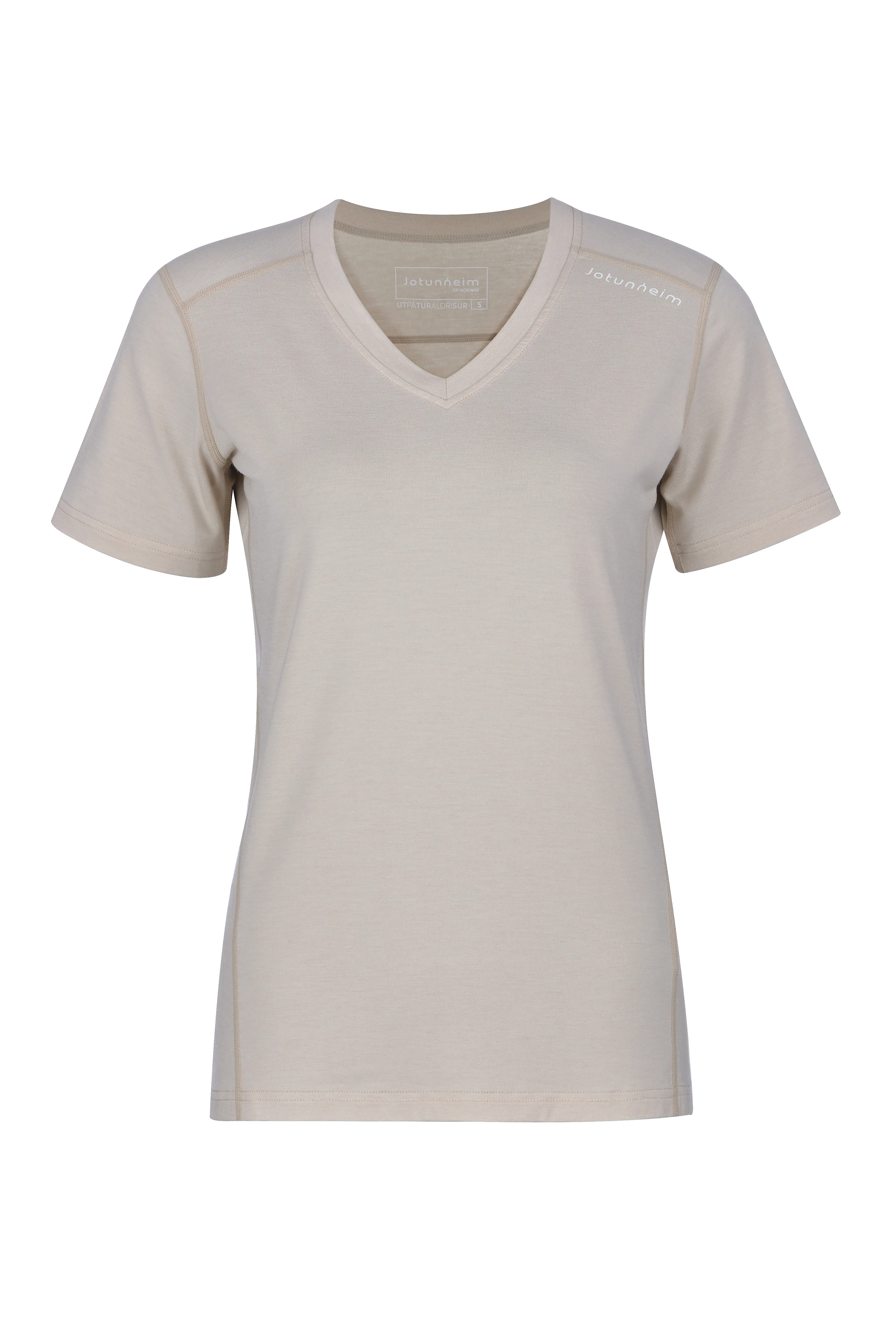 Ull/bambus Tee U/trykk dame