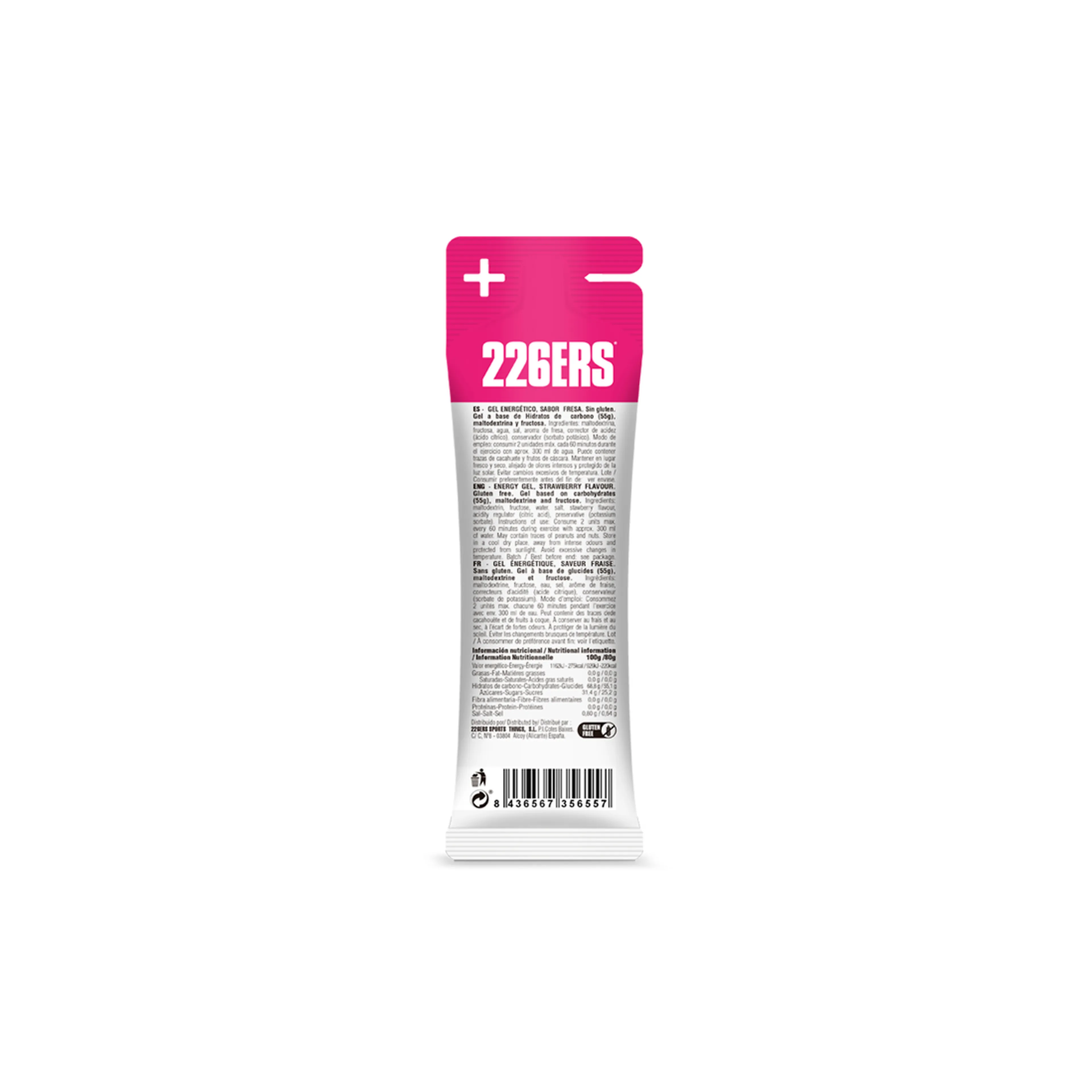 HIGH FRUCTOSE GEL 80 GR. Fresa
