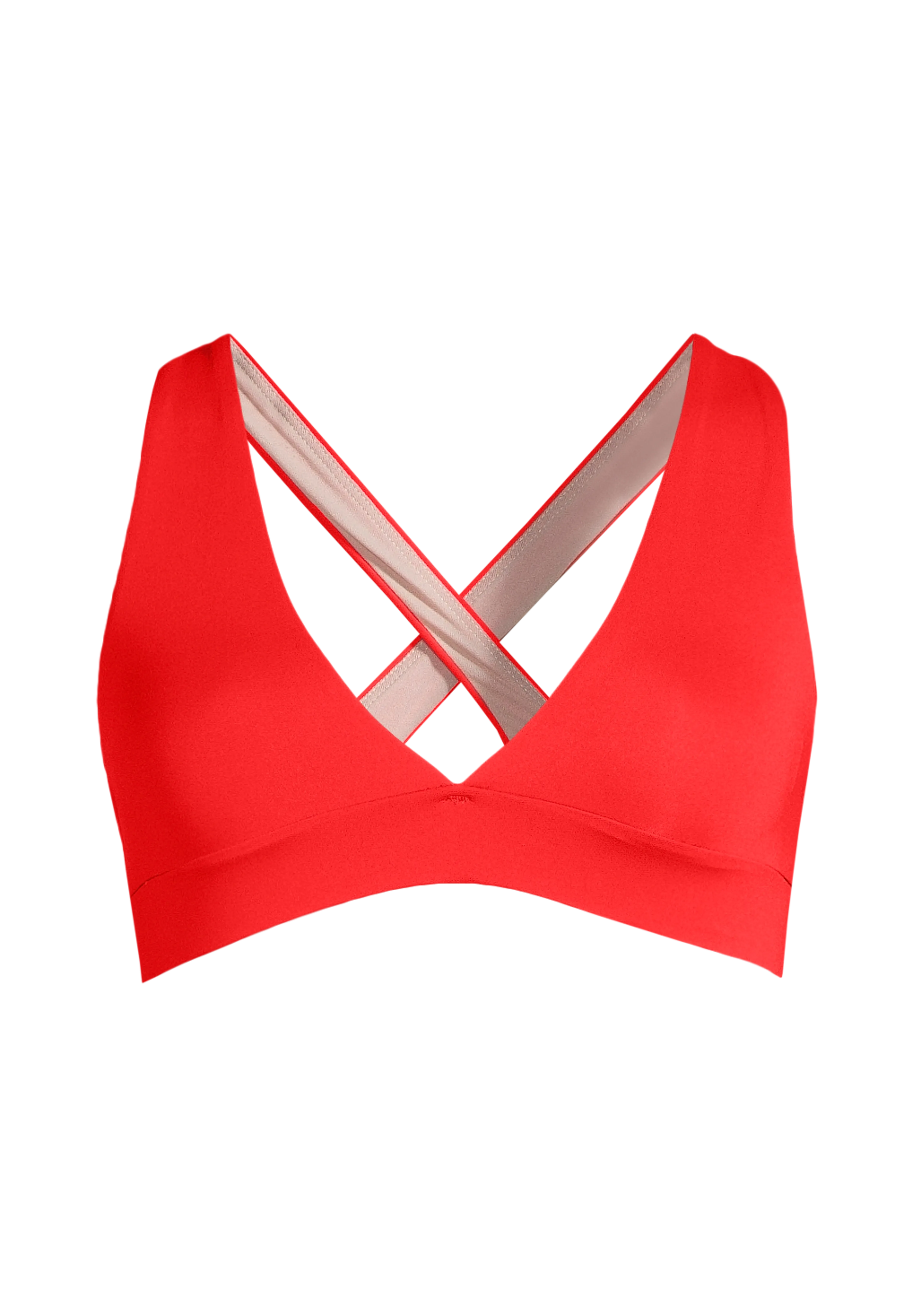 V-Neck Crossback Bikini Top bikinioverdel dame