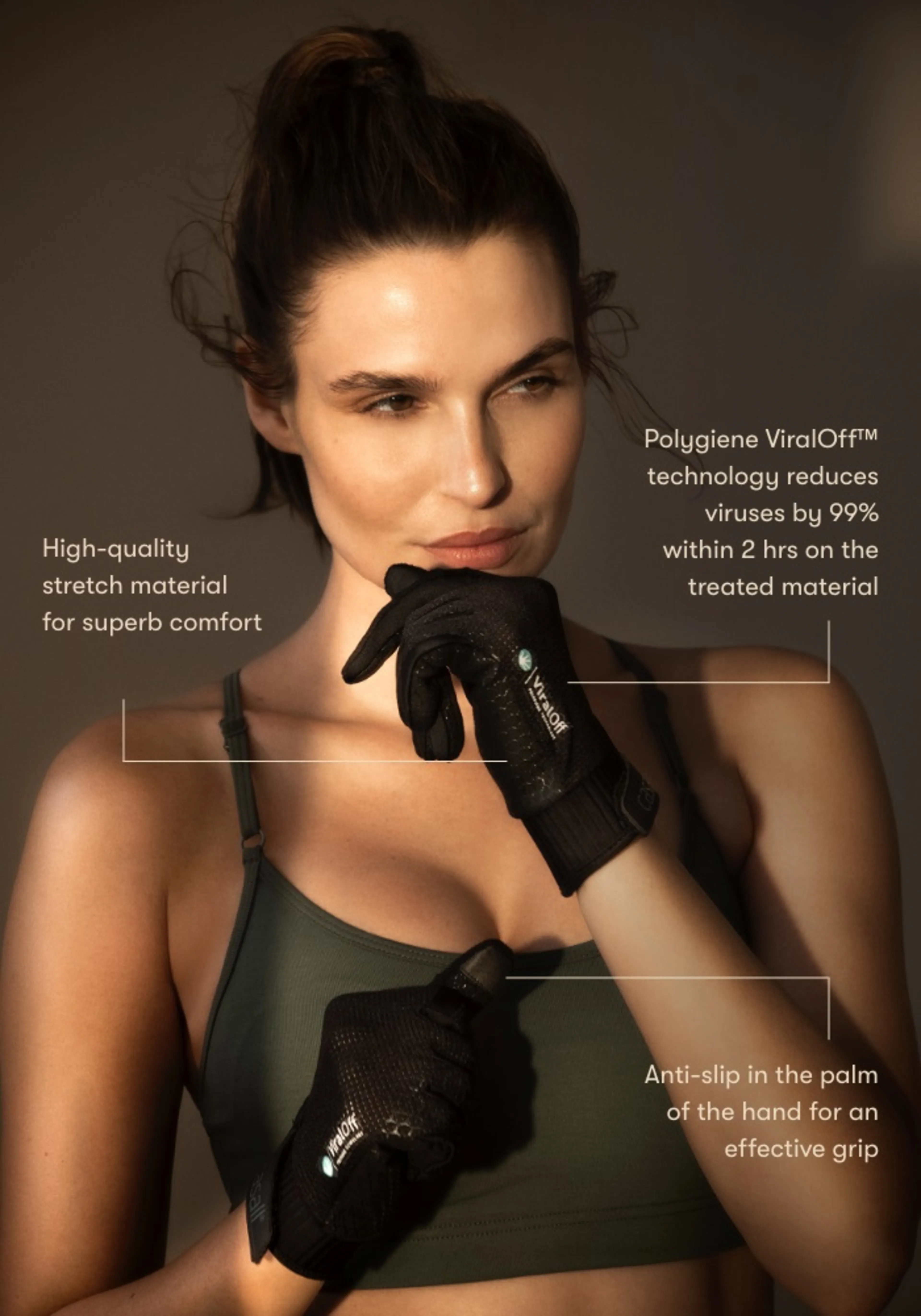 Long Finger Glove Viraloff treningshanske