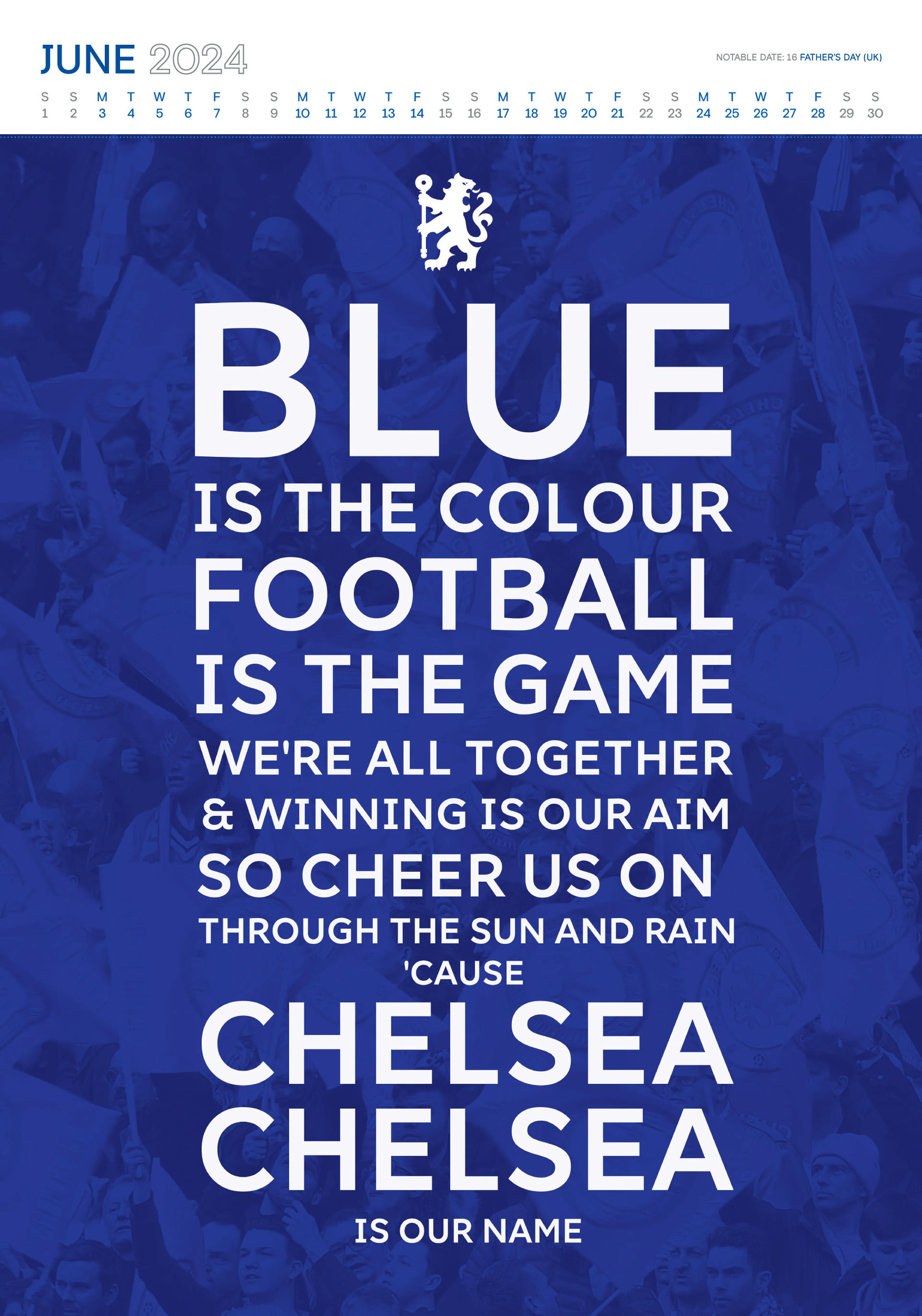 CHELSEA FC 2024 A3 KALENDER