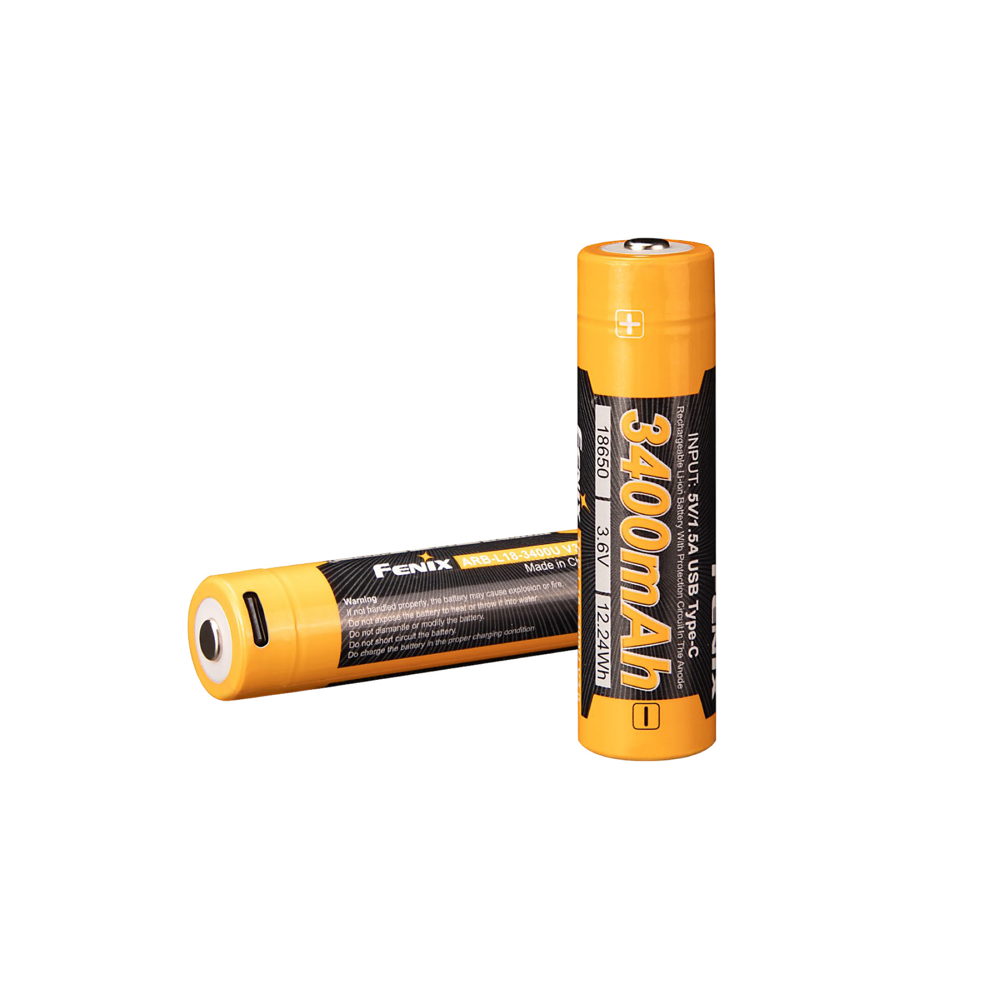 FENIX ARB-L18-3400 v3 USB-C 18650 BATTERI 3400 mAh