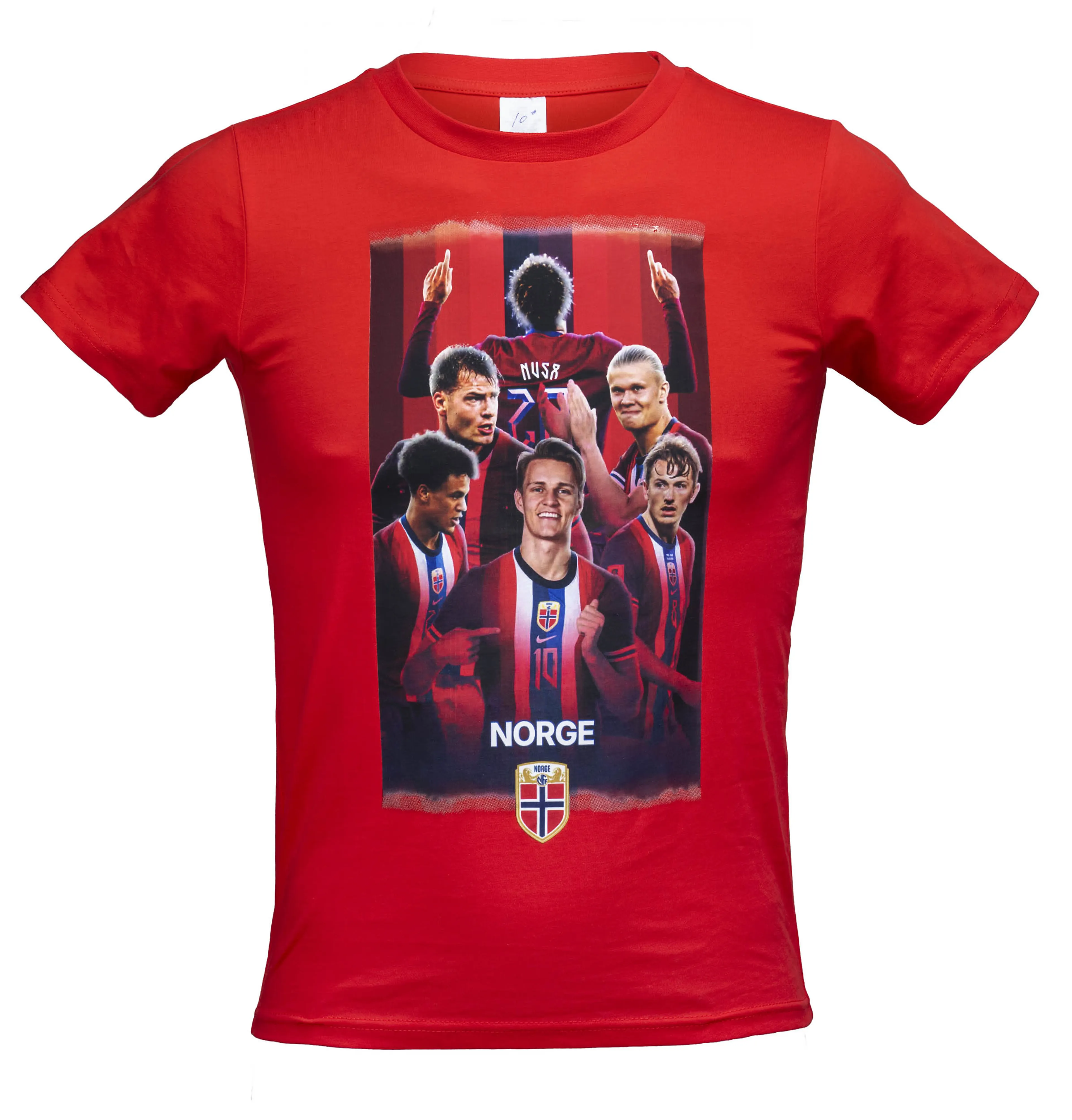 NFF T-shirt Rød, Barn - ass str. 12 stk
