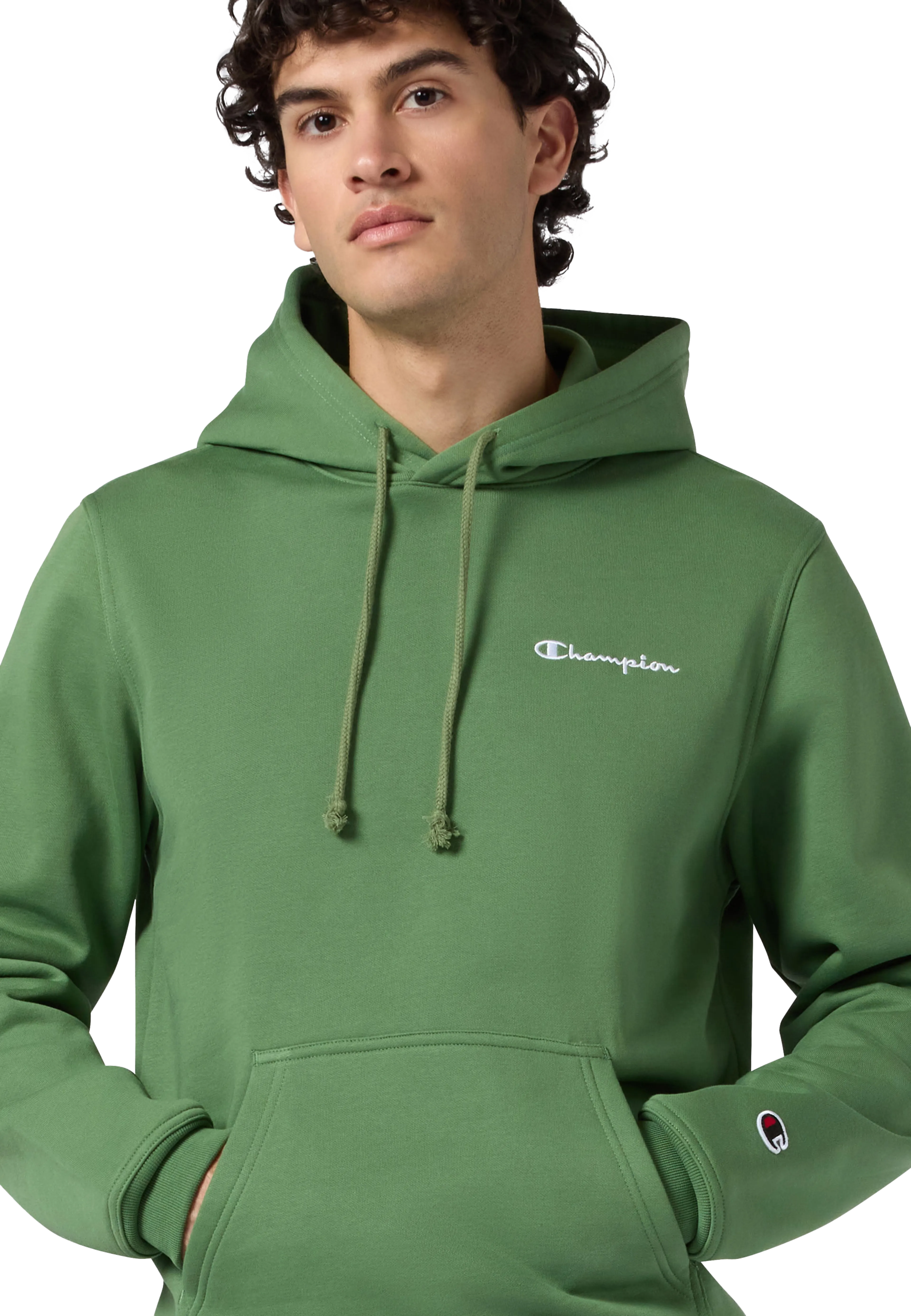 Hooded Sweatshirt small contrast logo mens