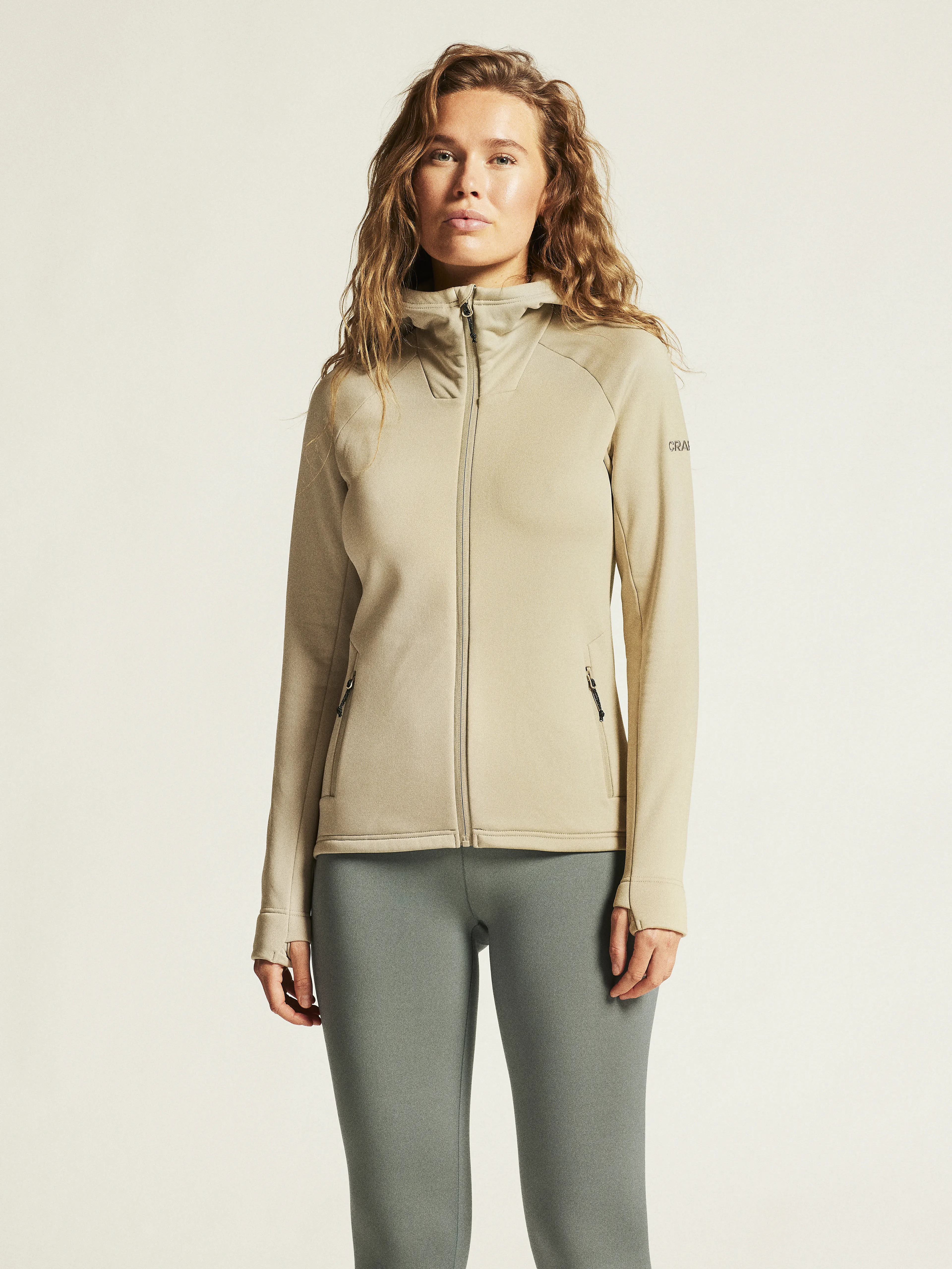 Adv Explore Power Fleece Hood Jkt W