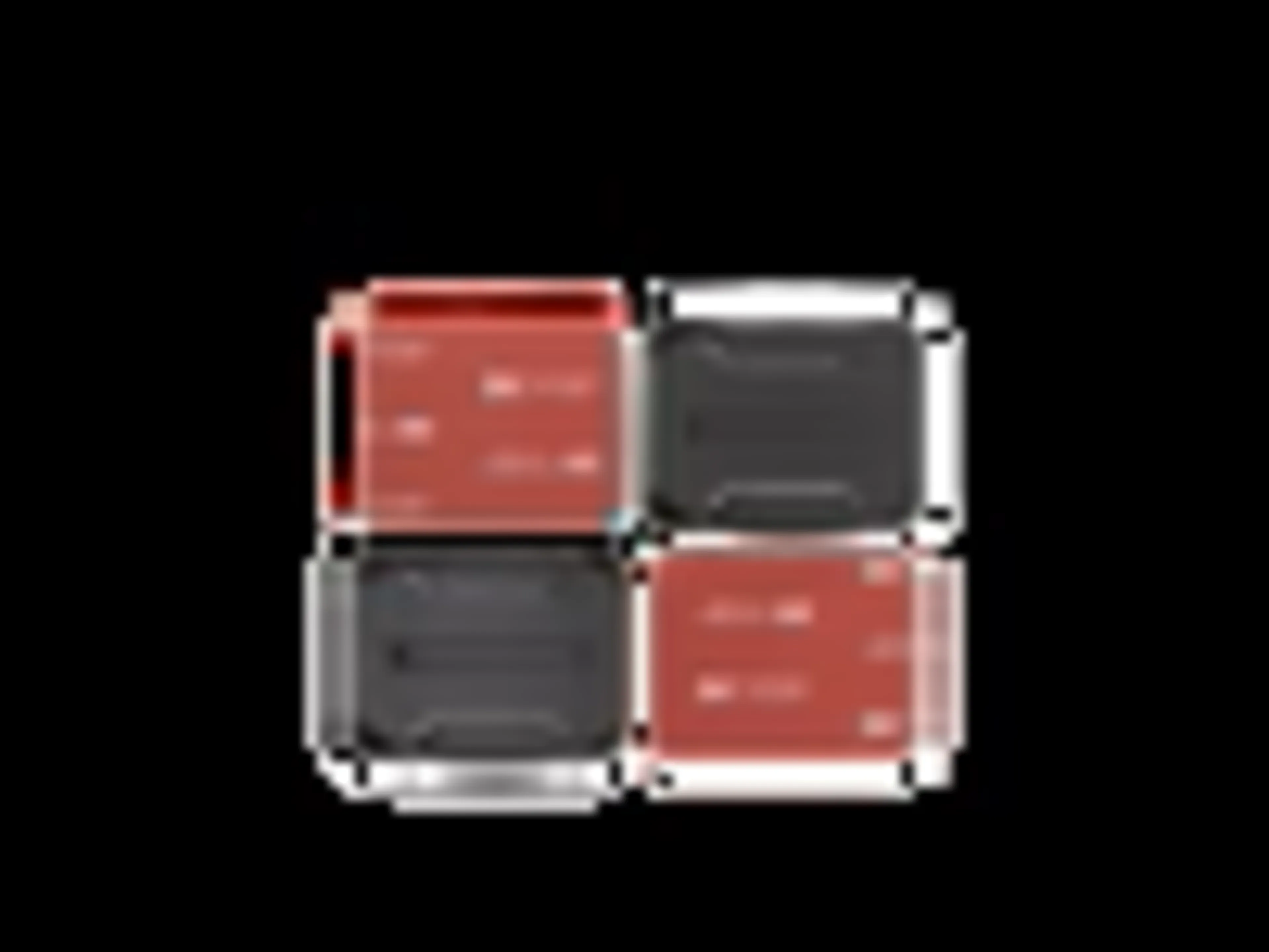 Curved Adhesive Mounts (x2)