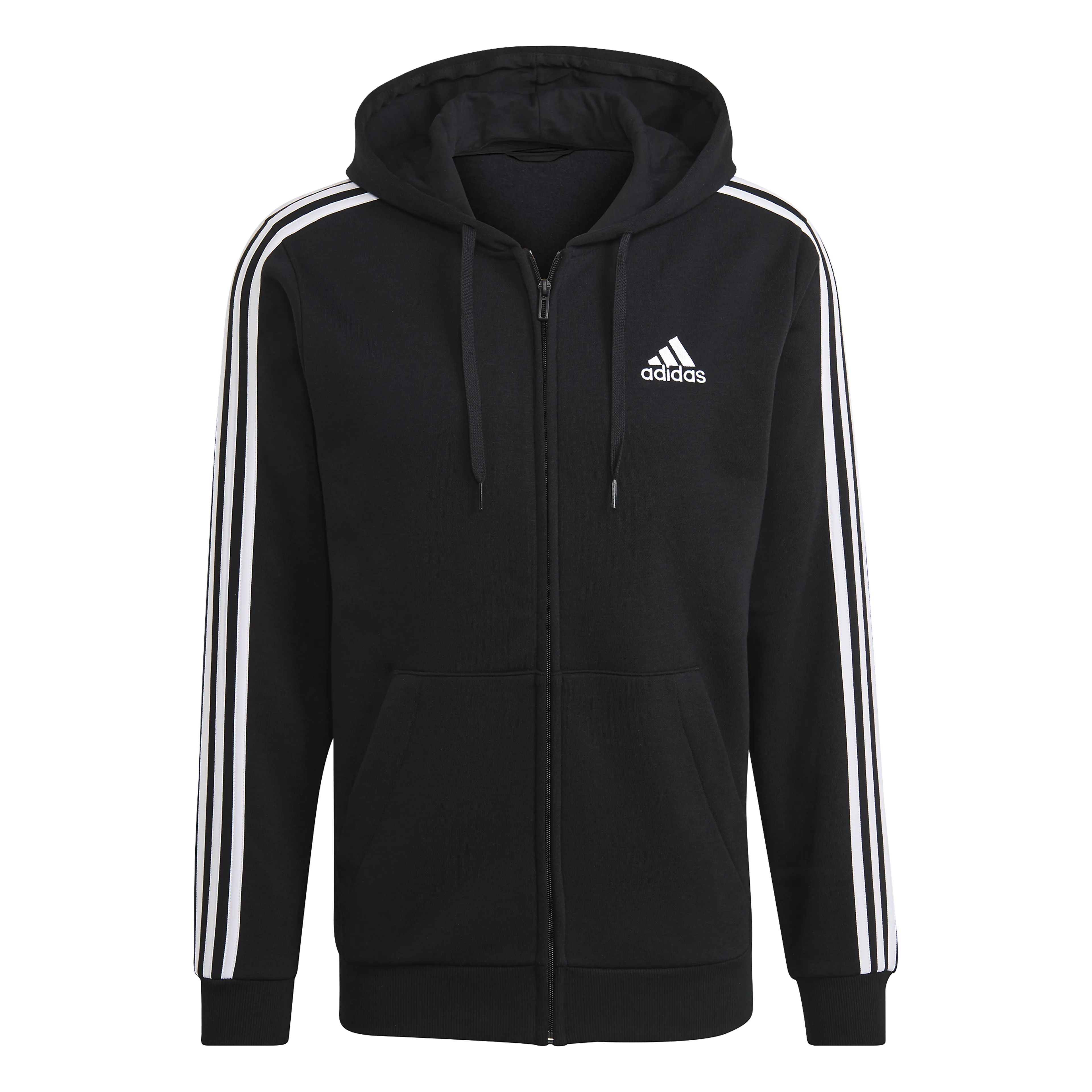 Essentials Fleece 3-Stripes hettejakke herre