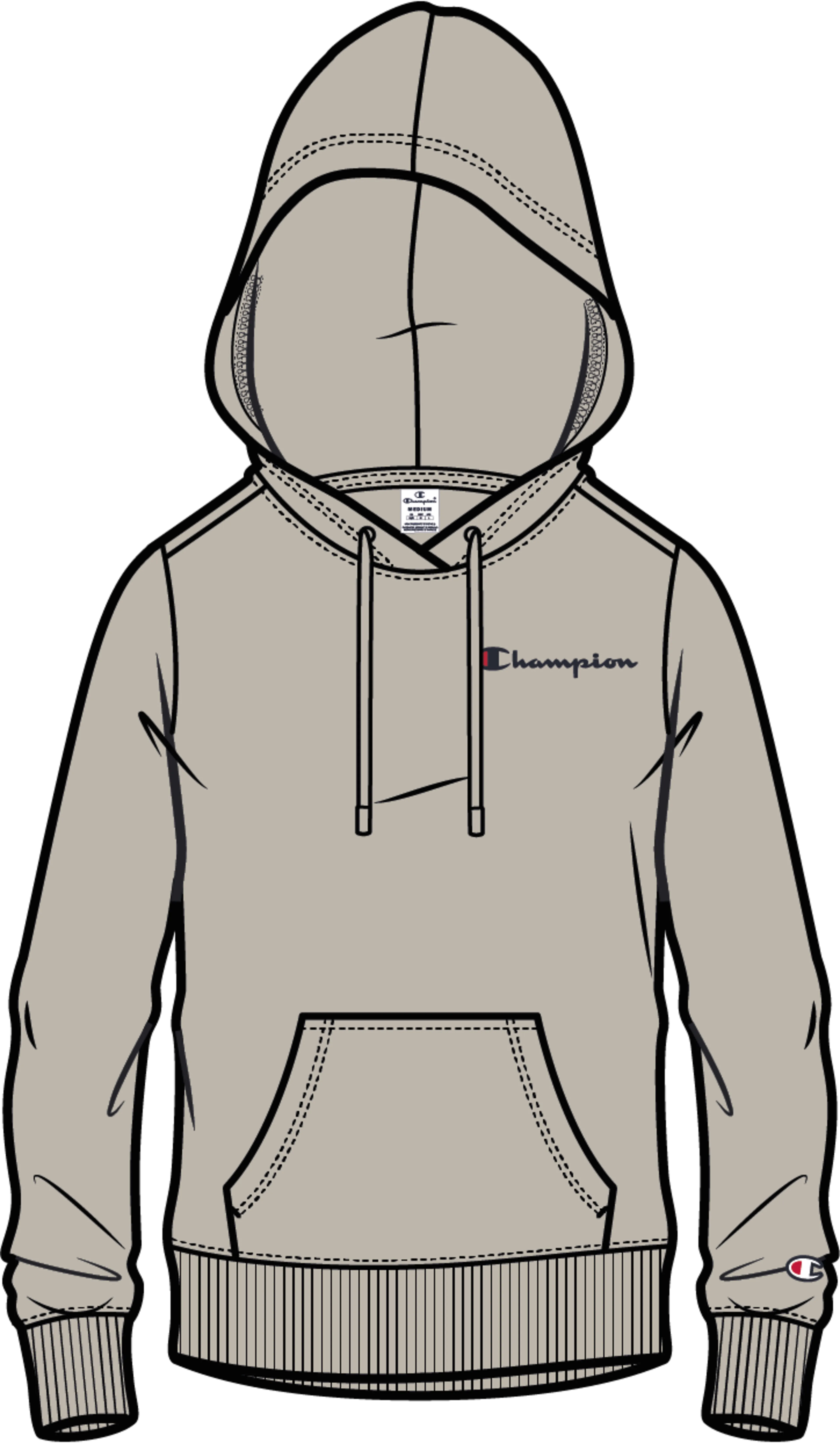 W Hooded Sweatshirt AMC Small logo