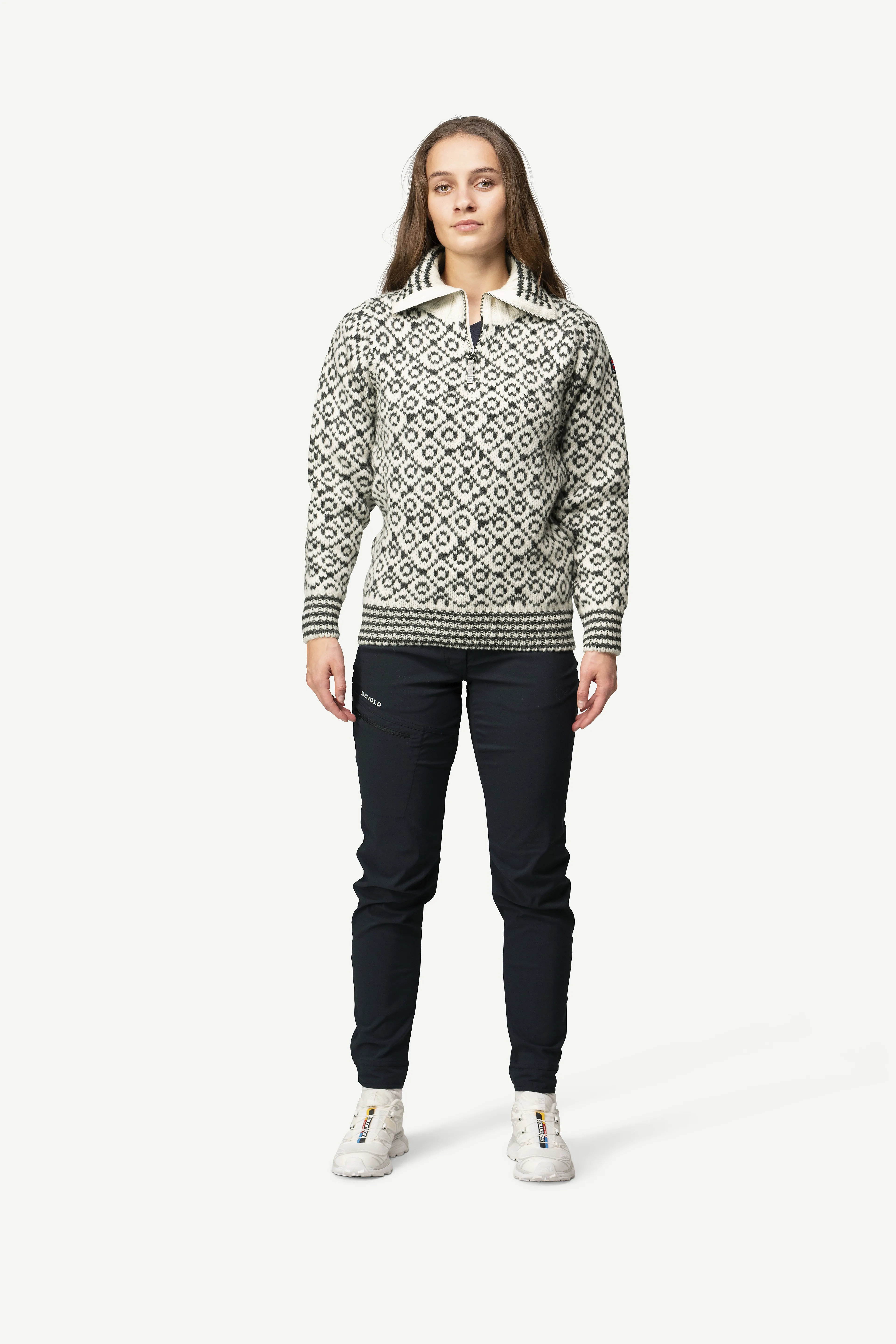 SVALBARD strikkegenser ZIP-NECK unisex