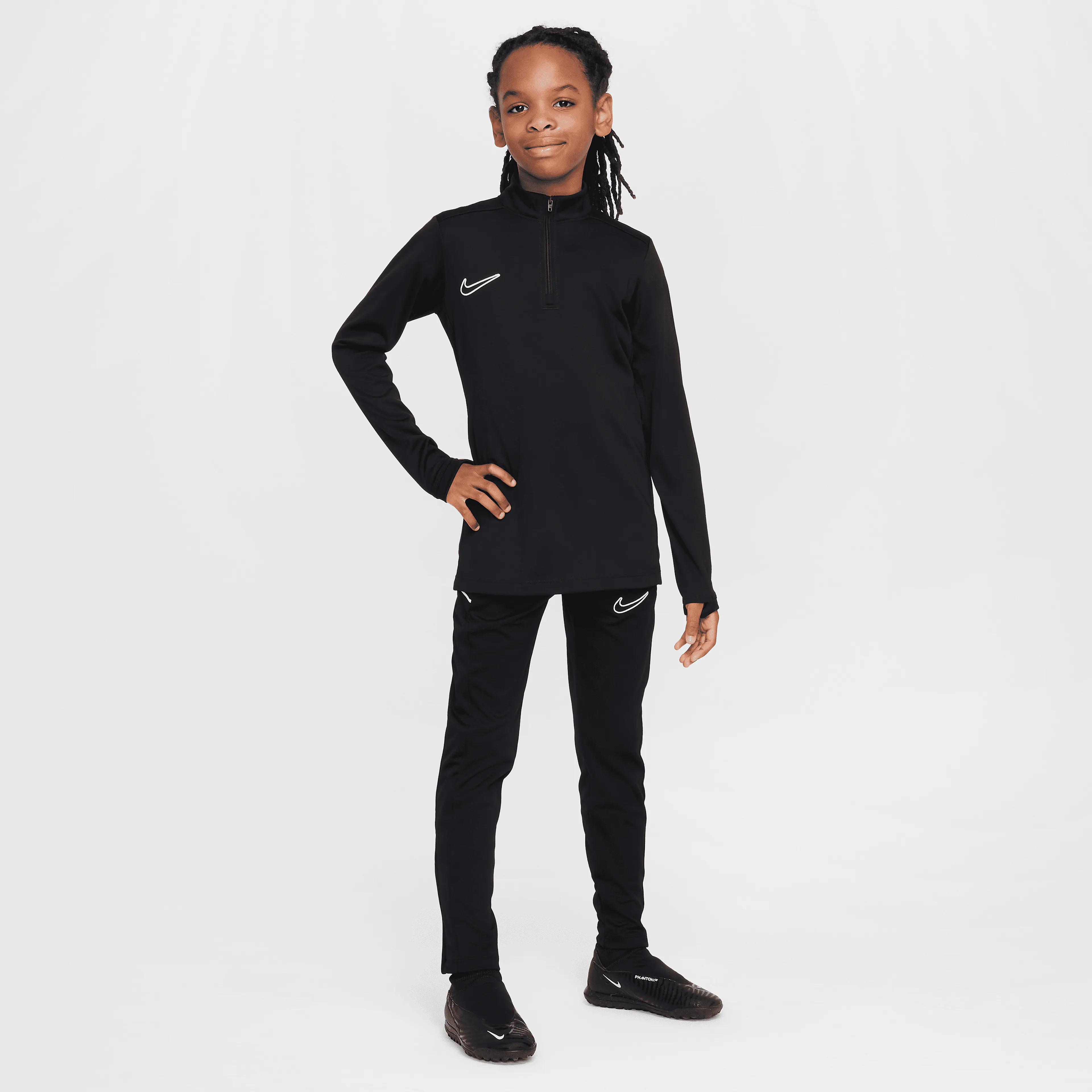Academy Big Kids' Dri-FIT Long-Sleeve 1/4-Zip Soccer Drill Top
