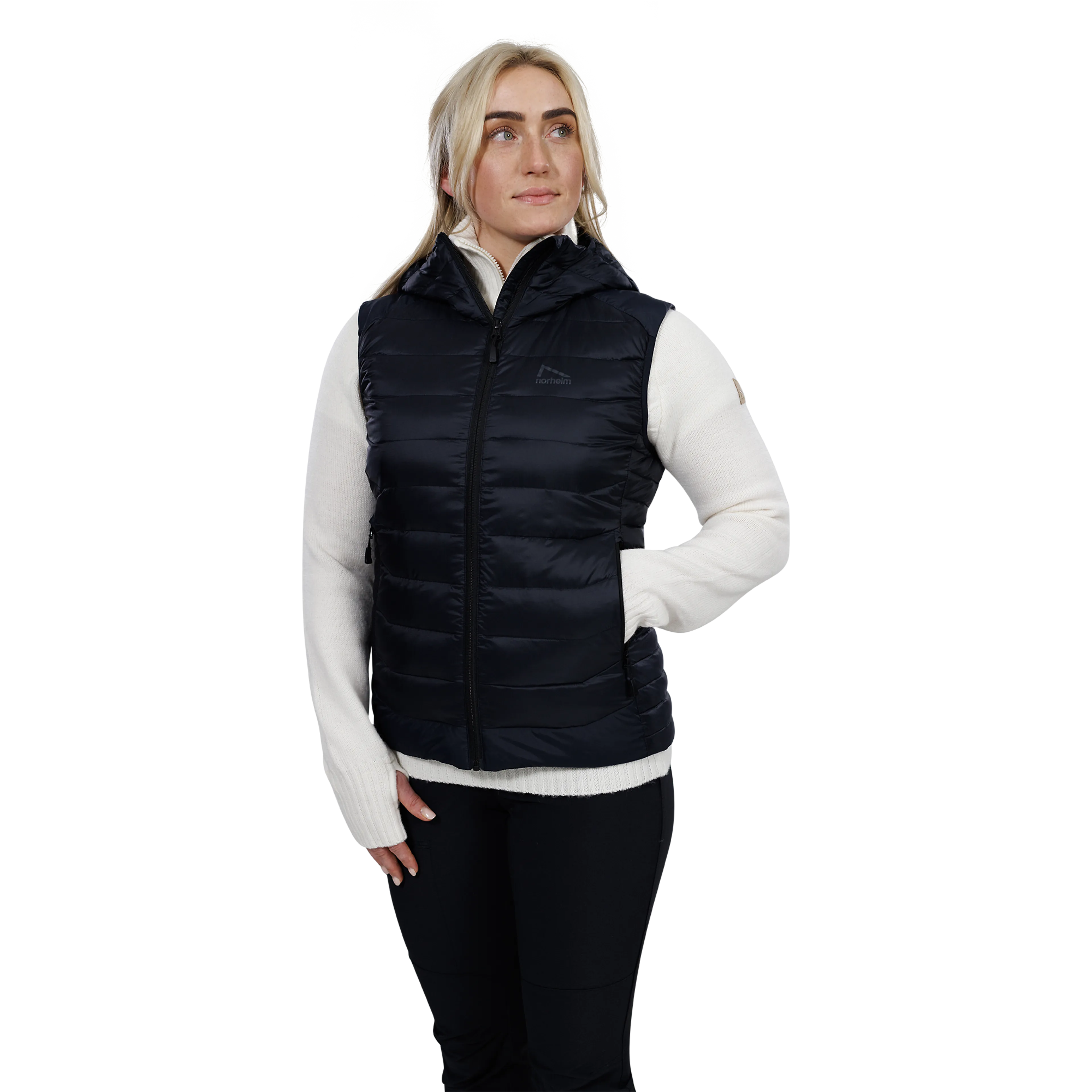 GRANITT PRO DUNVEST M/HETTE dame