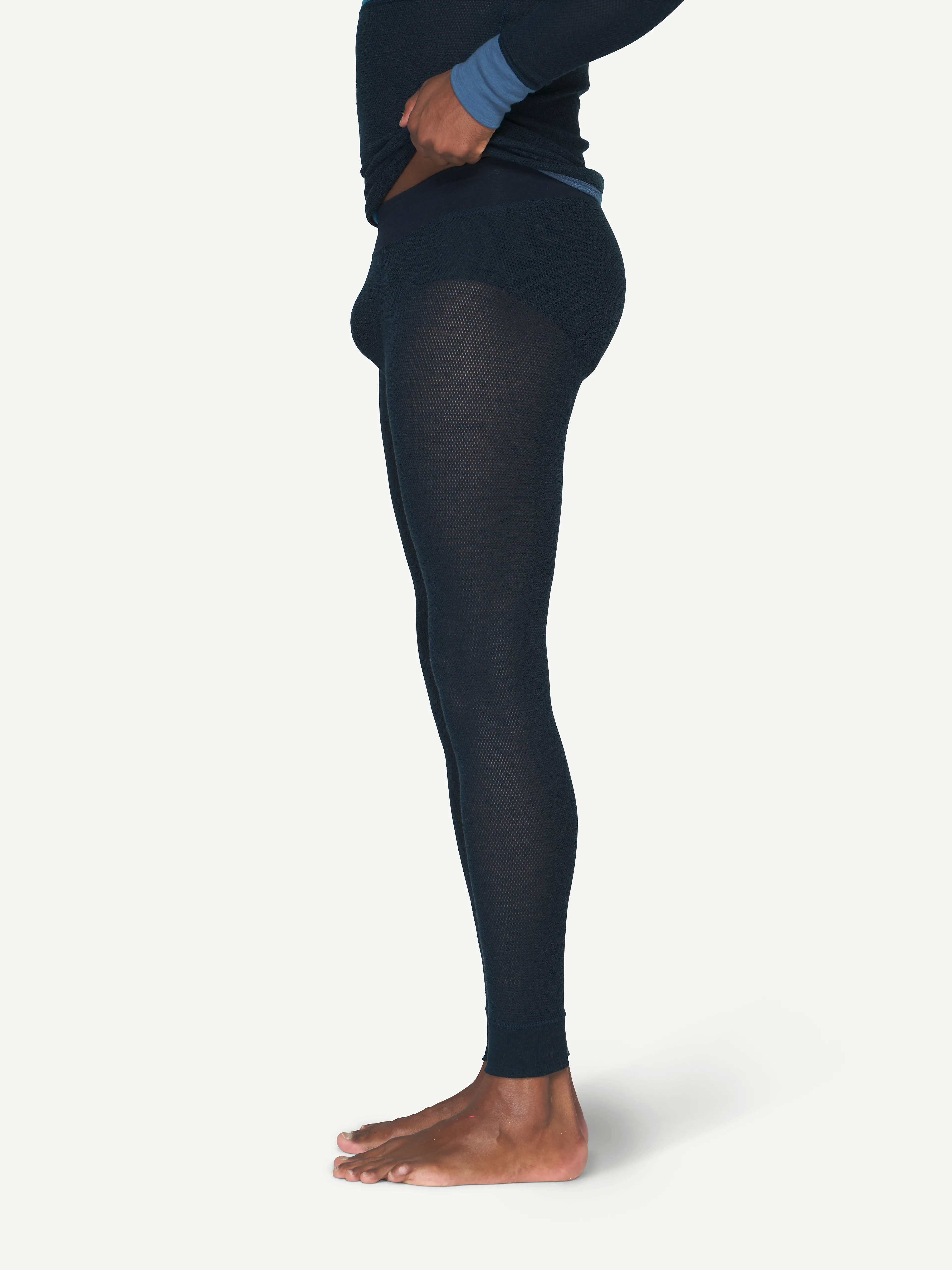 WOOL MESH MAN LONG JOHNS
