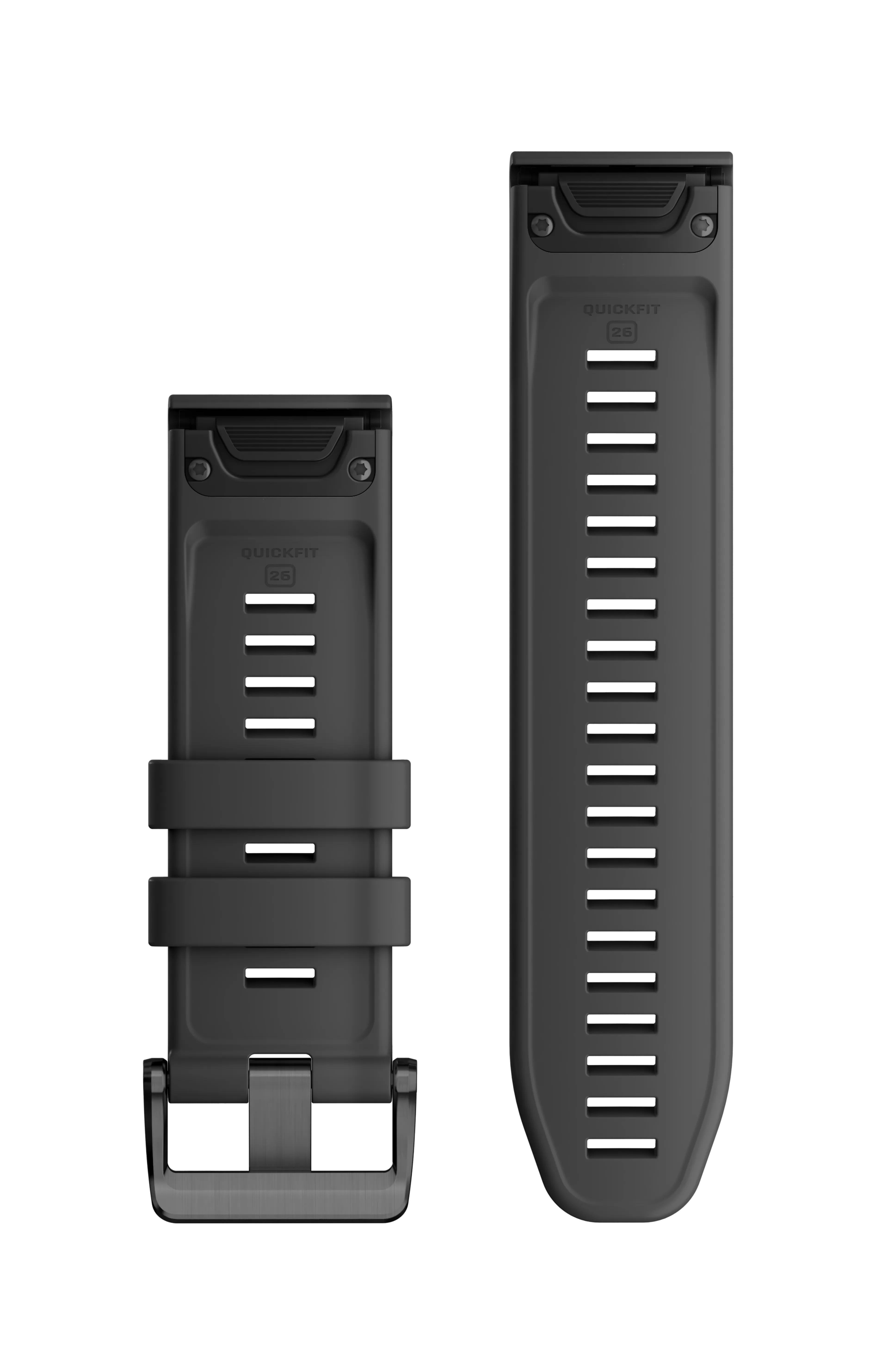 QuickFit 26 mm Graphite silicone band