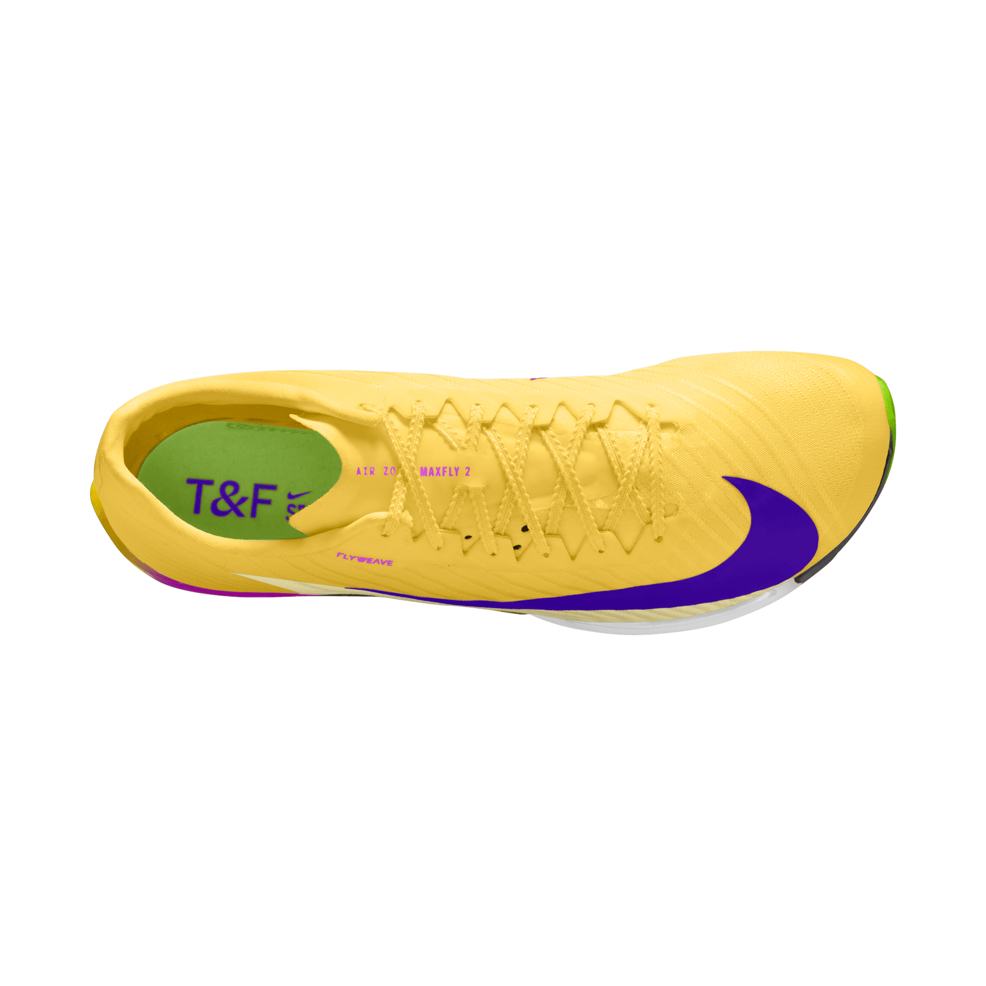 NIKE AIR ZOOM MAXFLY 2 CITRON PULSE/INDIGO BURST-VOLT ICE Unisex