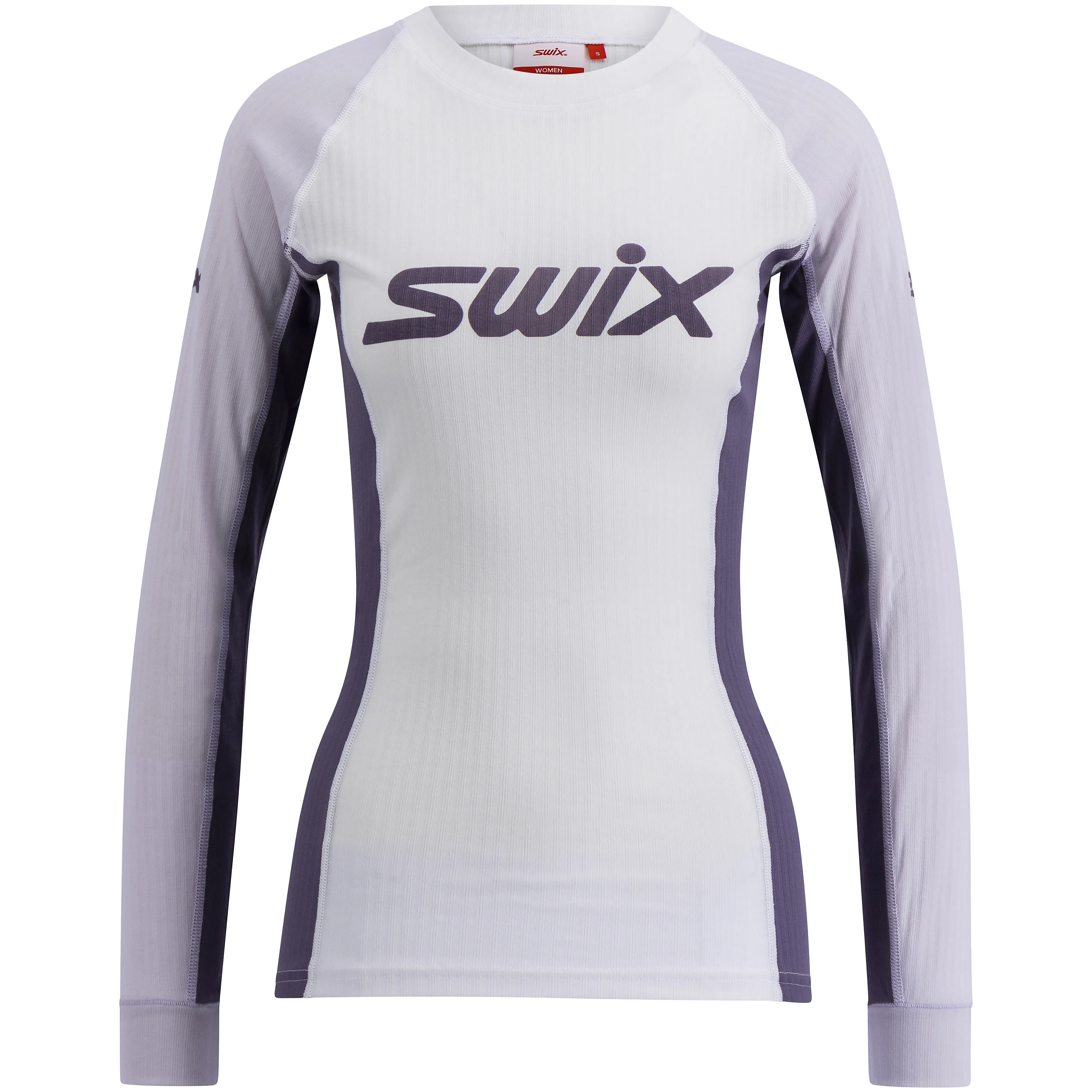 Bright White/ Dusty purple