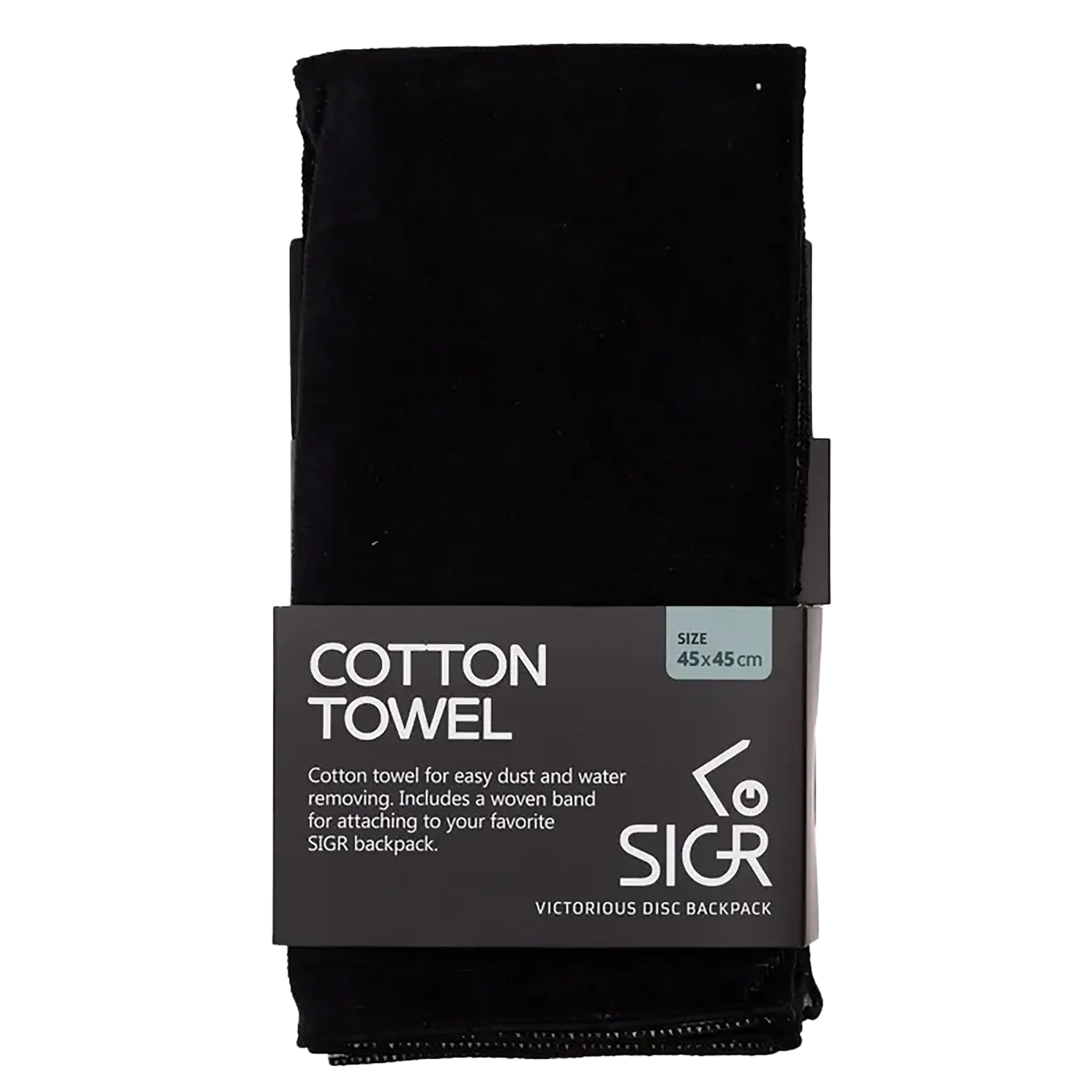 SIGR Cotton Towel Black